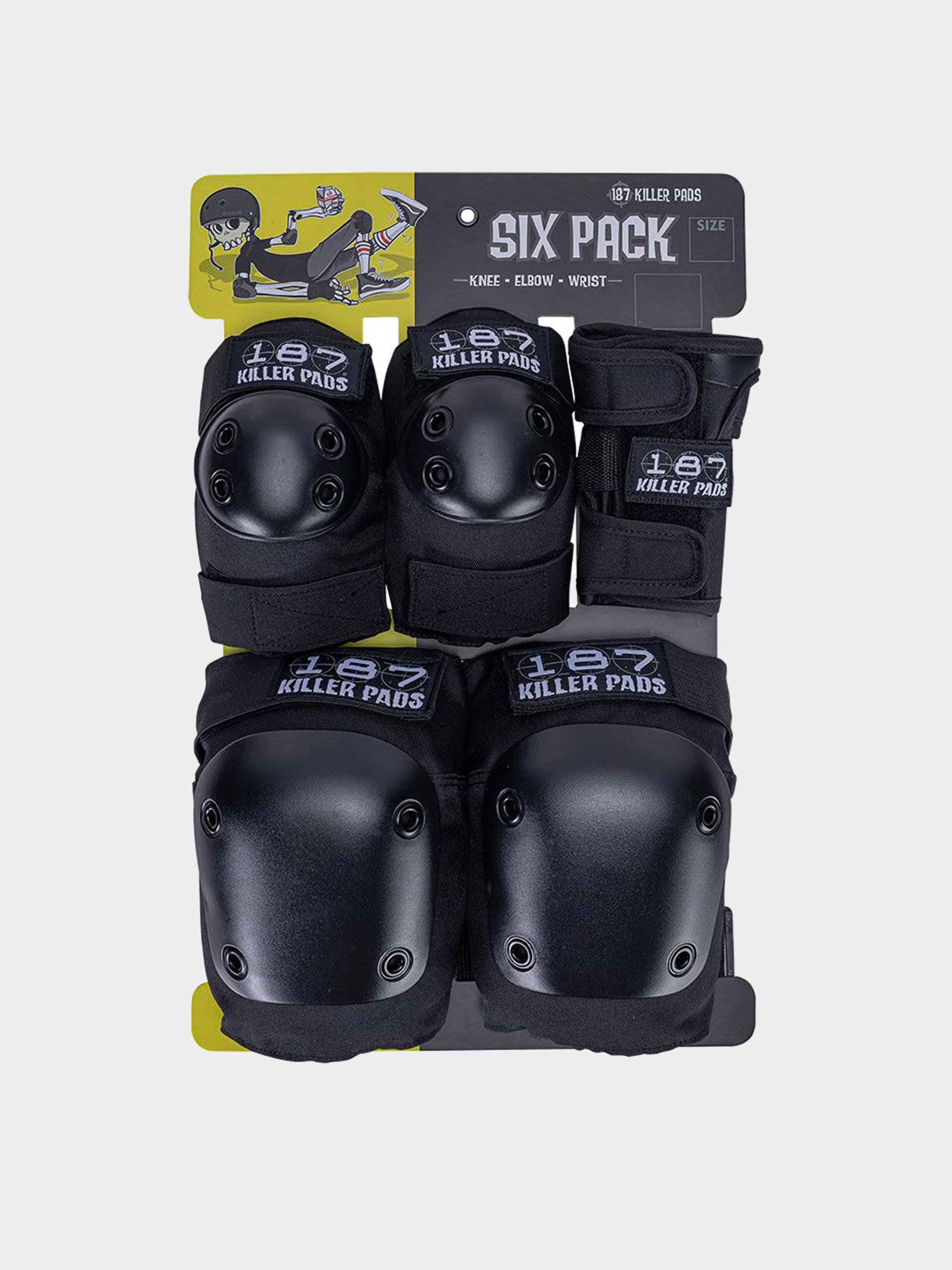 Ochraniacze 187 Killer Pads Adult Six Pack Set (black)