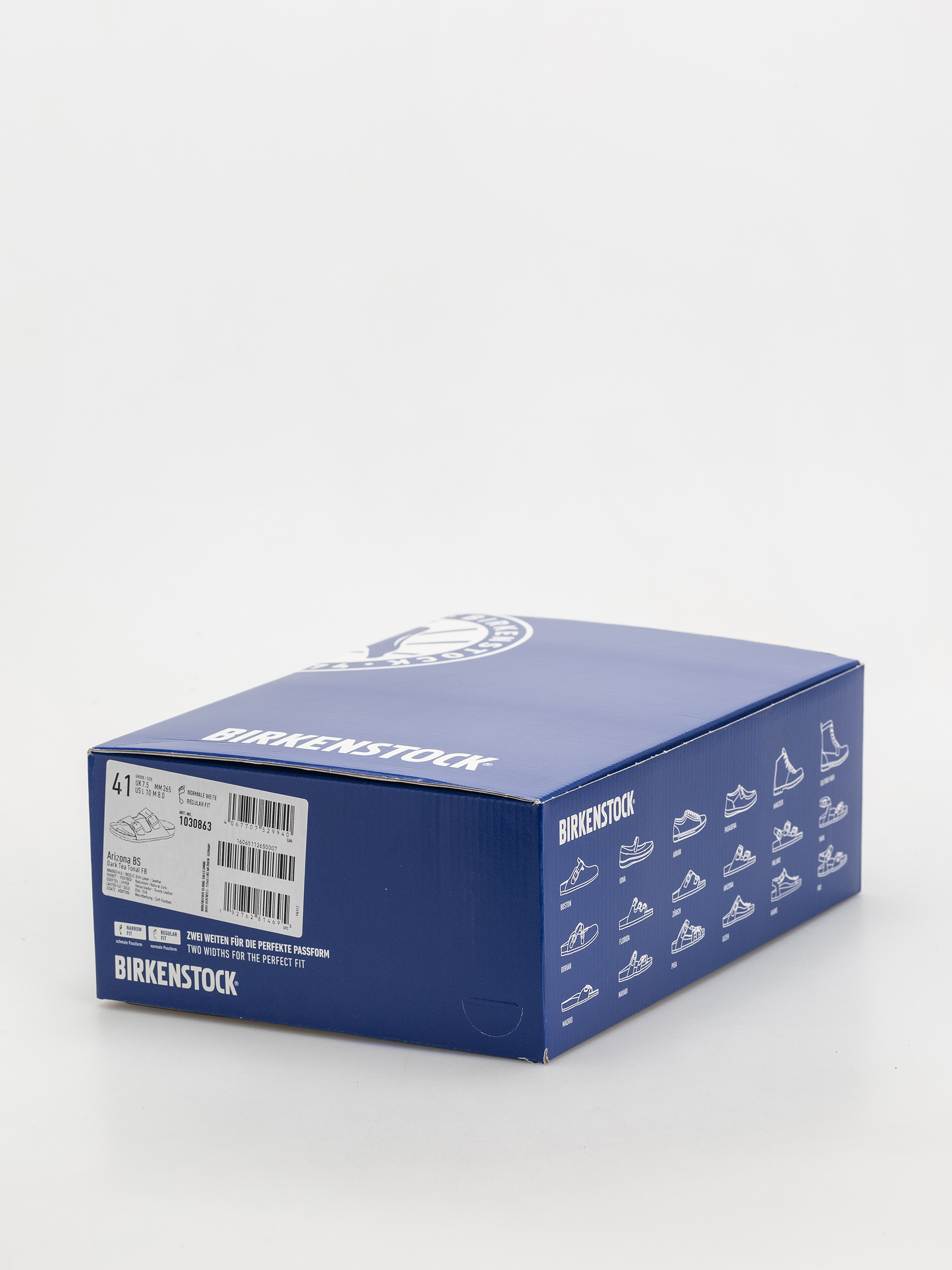 Klapki Birkenstock Arizona Suede Leather Regular (dark tea)