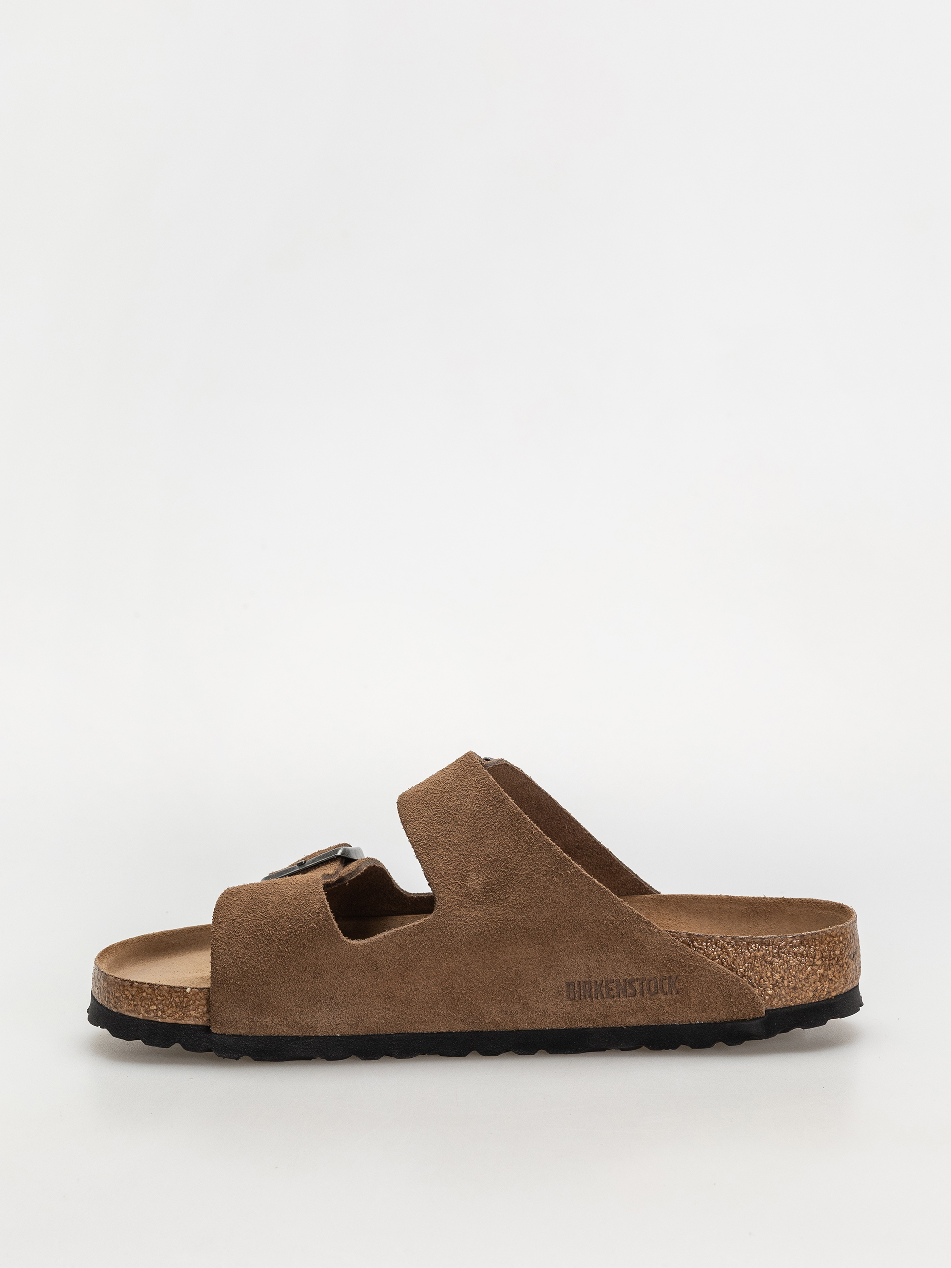 Klapki Birkenstock Arizona Suede Leather Regular (dark tea)