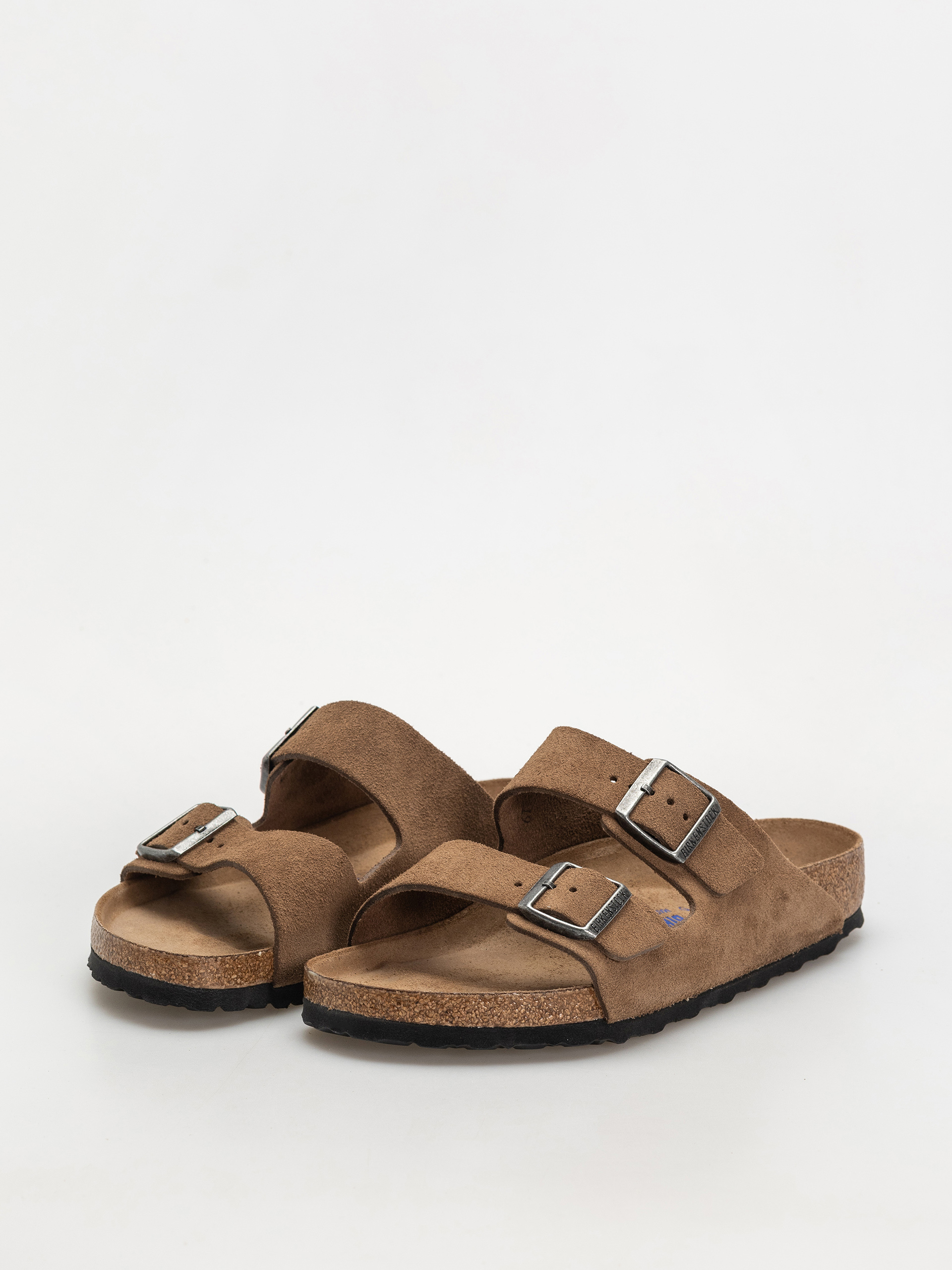 Klapki Birkenstock Arizona Suede Leather Regular (dark tea)