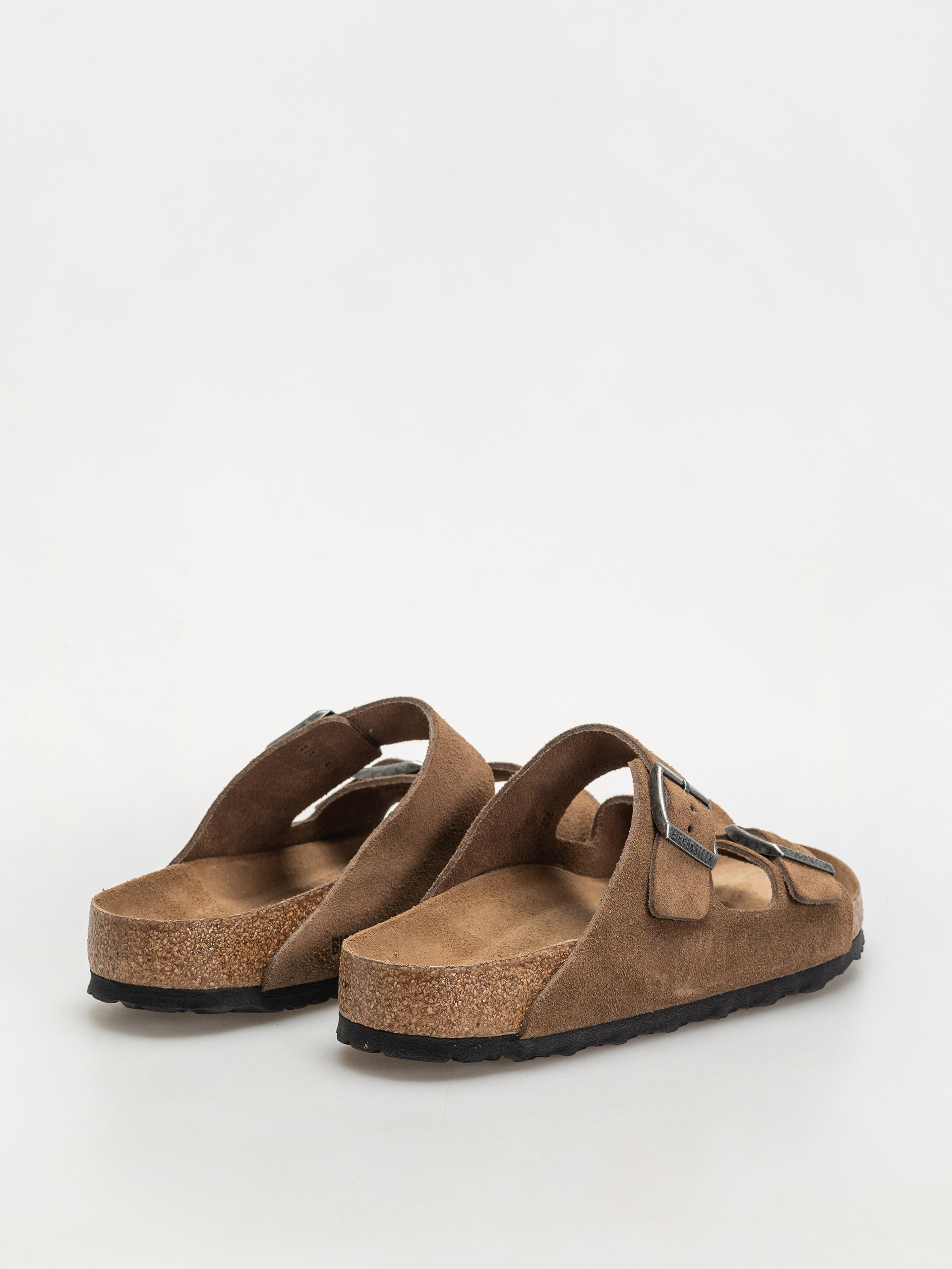 Klapki Birkenstock Arizona Suede Leather Regular (dark tea)