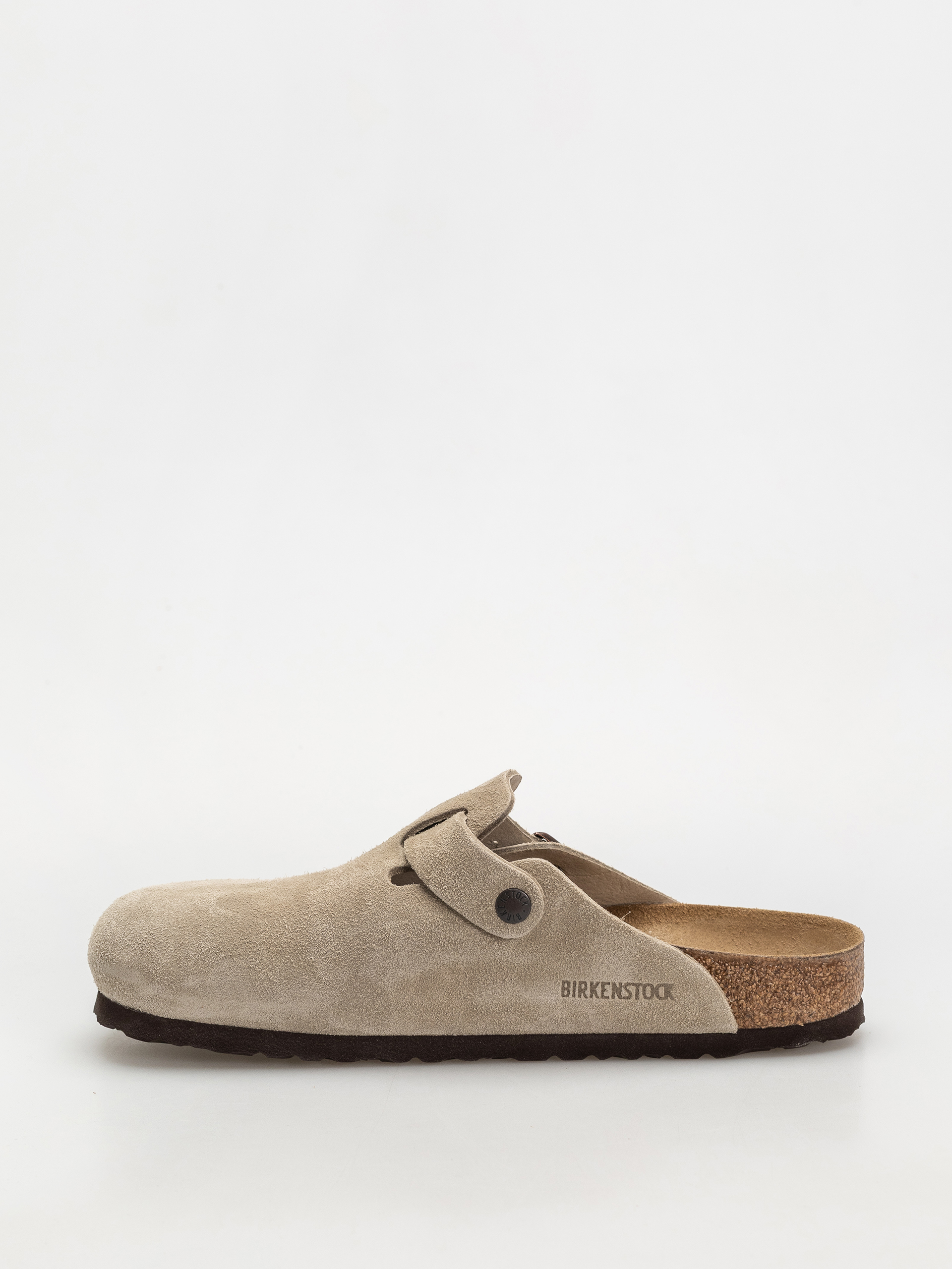 Klapki Birkenstock Boston Suede Leather Regular (taupe)