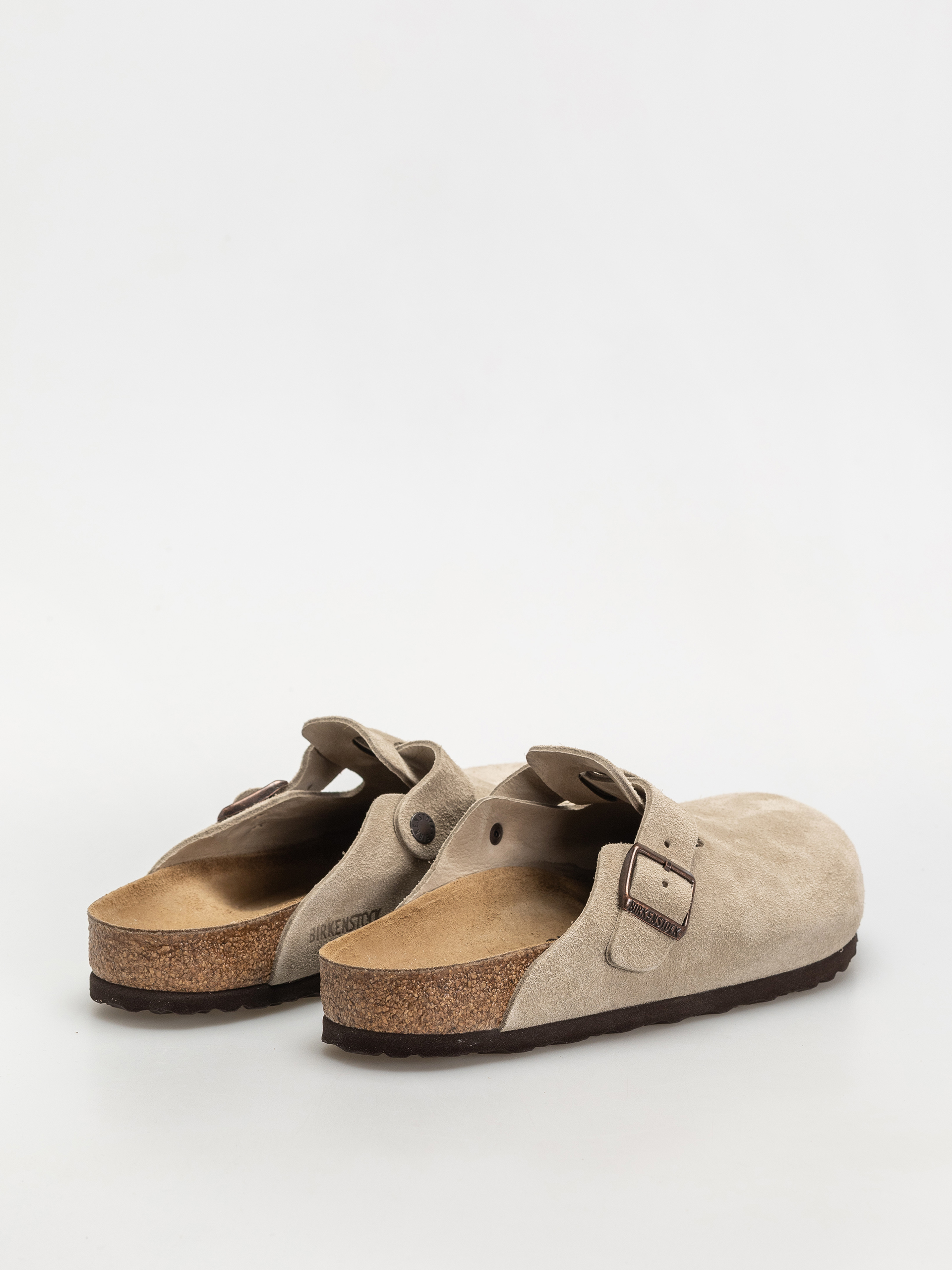 Klapki Birkenstock Boston Suede Leather Regular (taupe)
