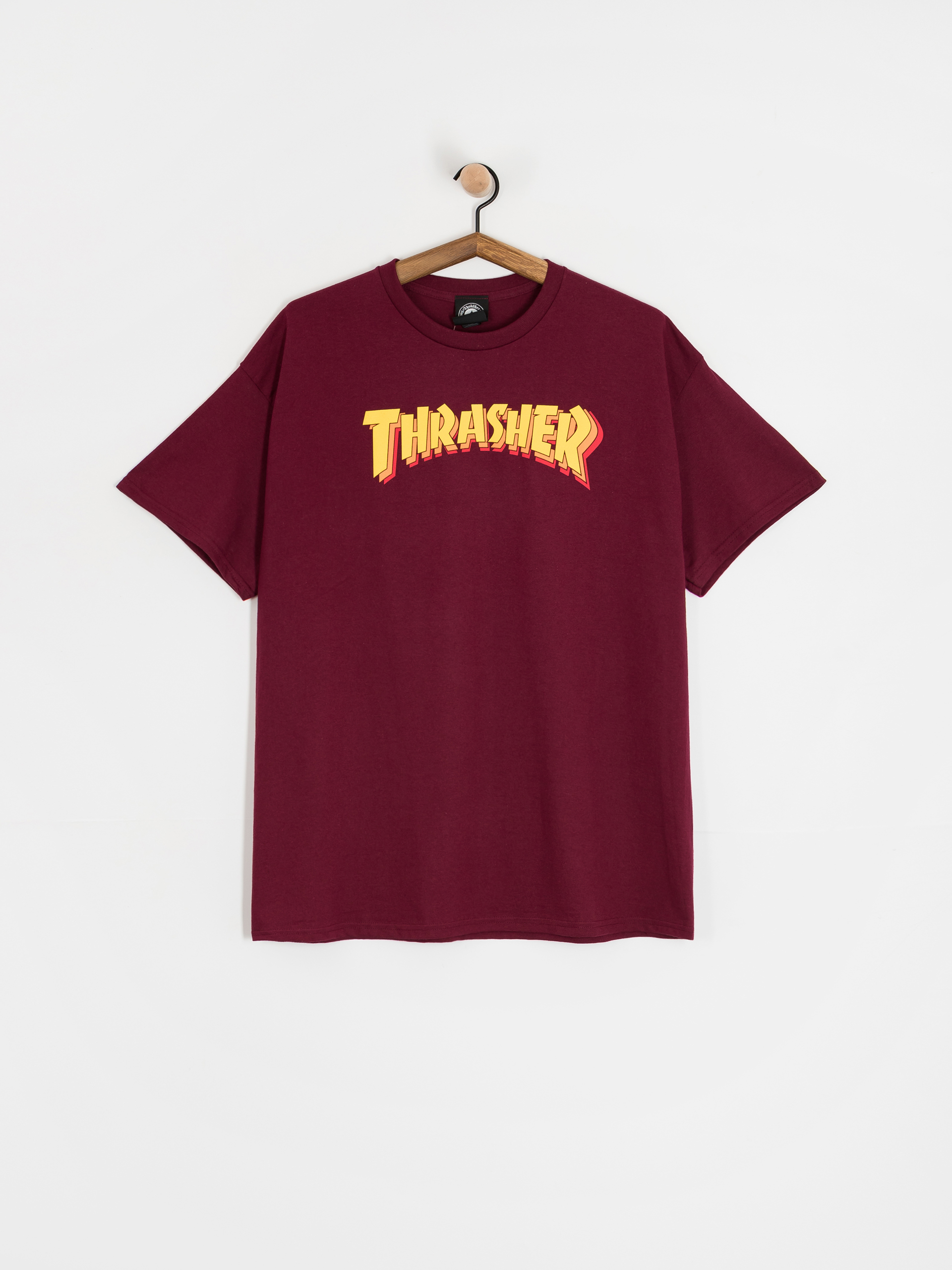 T-shirt Thrasher Stacked (maroon)