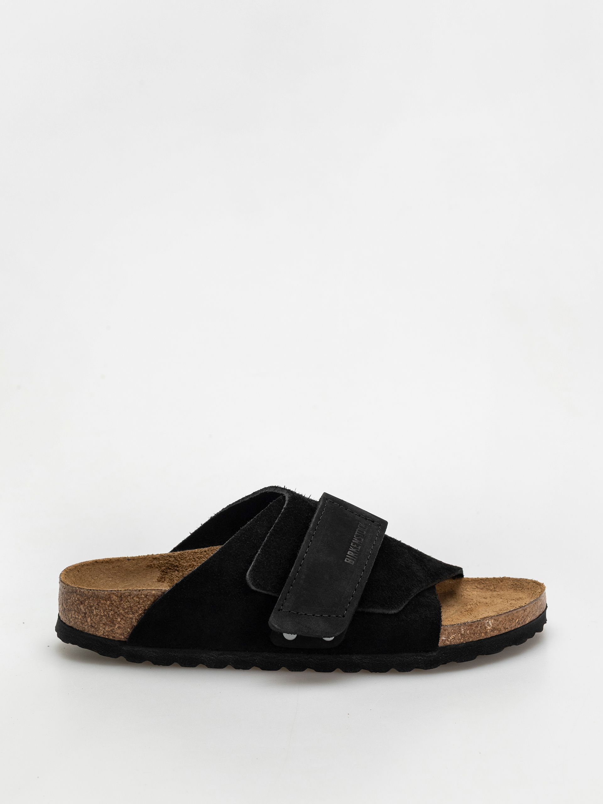 Klapki Birkenstock Kyoto Nubuck Suede Leather Narrow Wmn (black)
