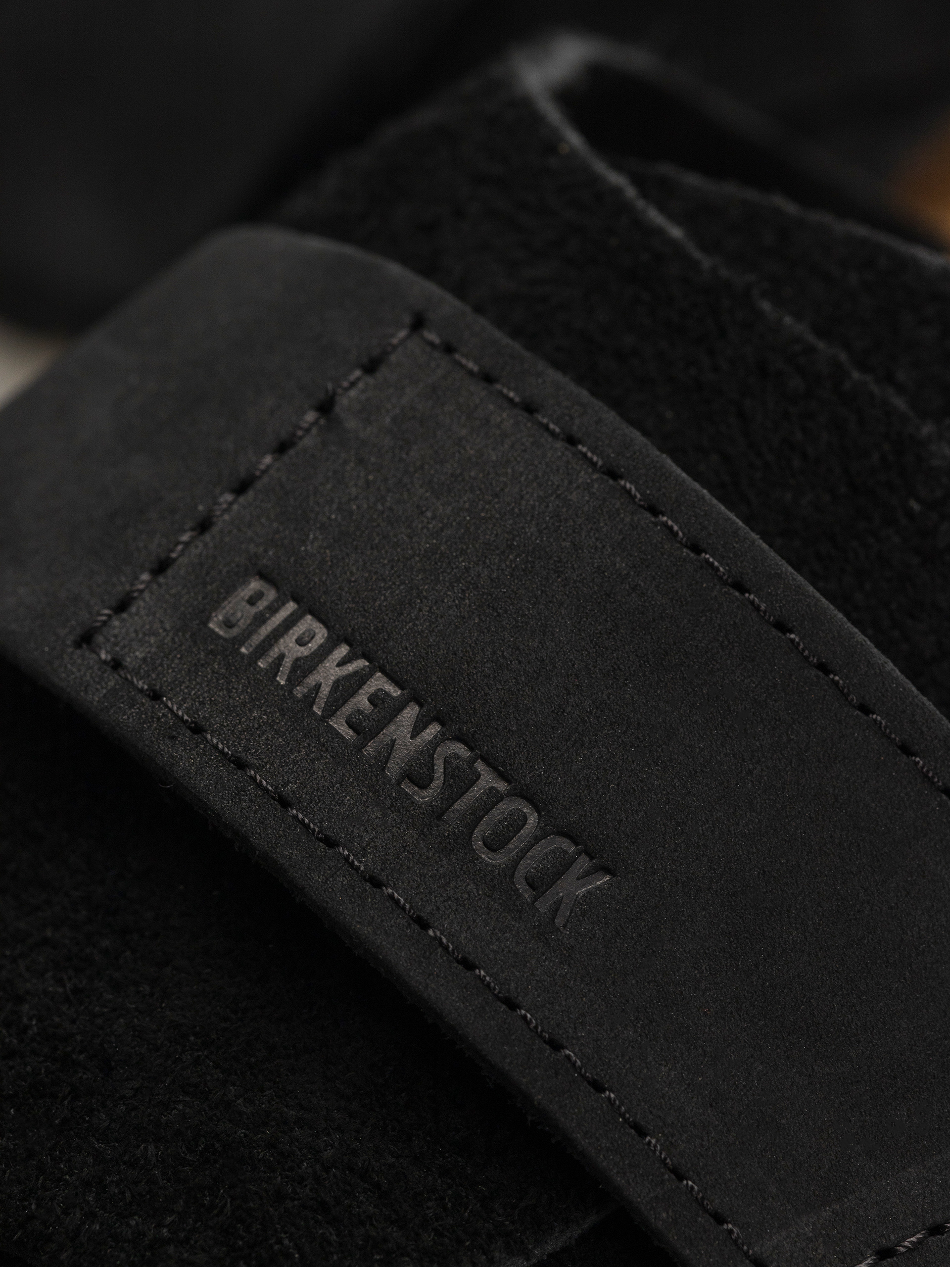 Klapki Birkenstock Kyoto Nubuck Suede Leather Narrow Wmn (black)