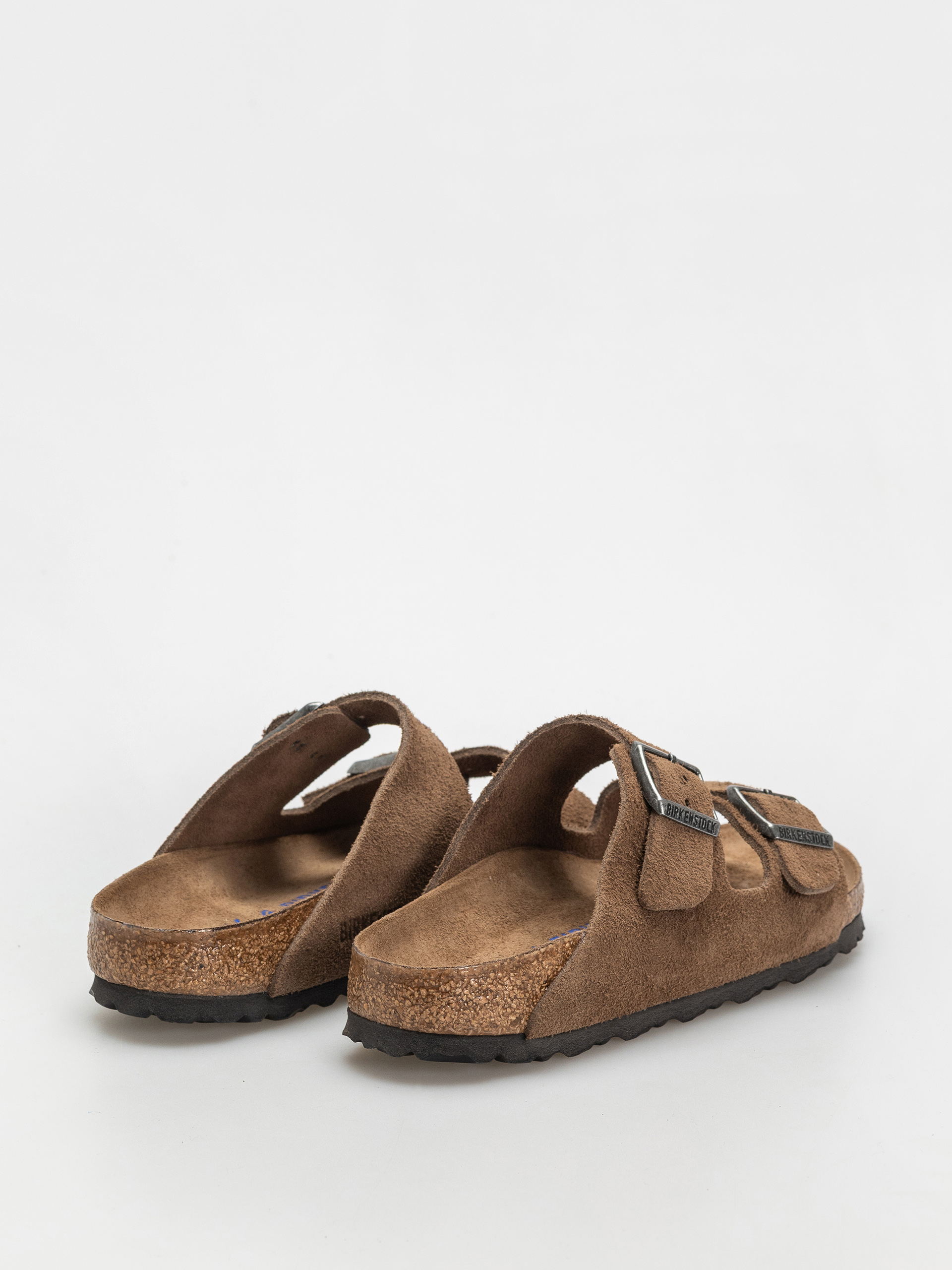 Klapki Birkenstock Arizona Suede Leather Narrow Wmn (dark tea)