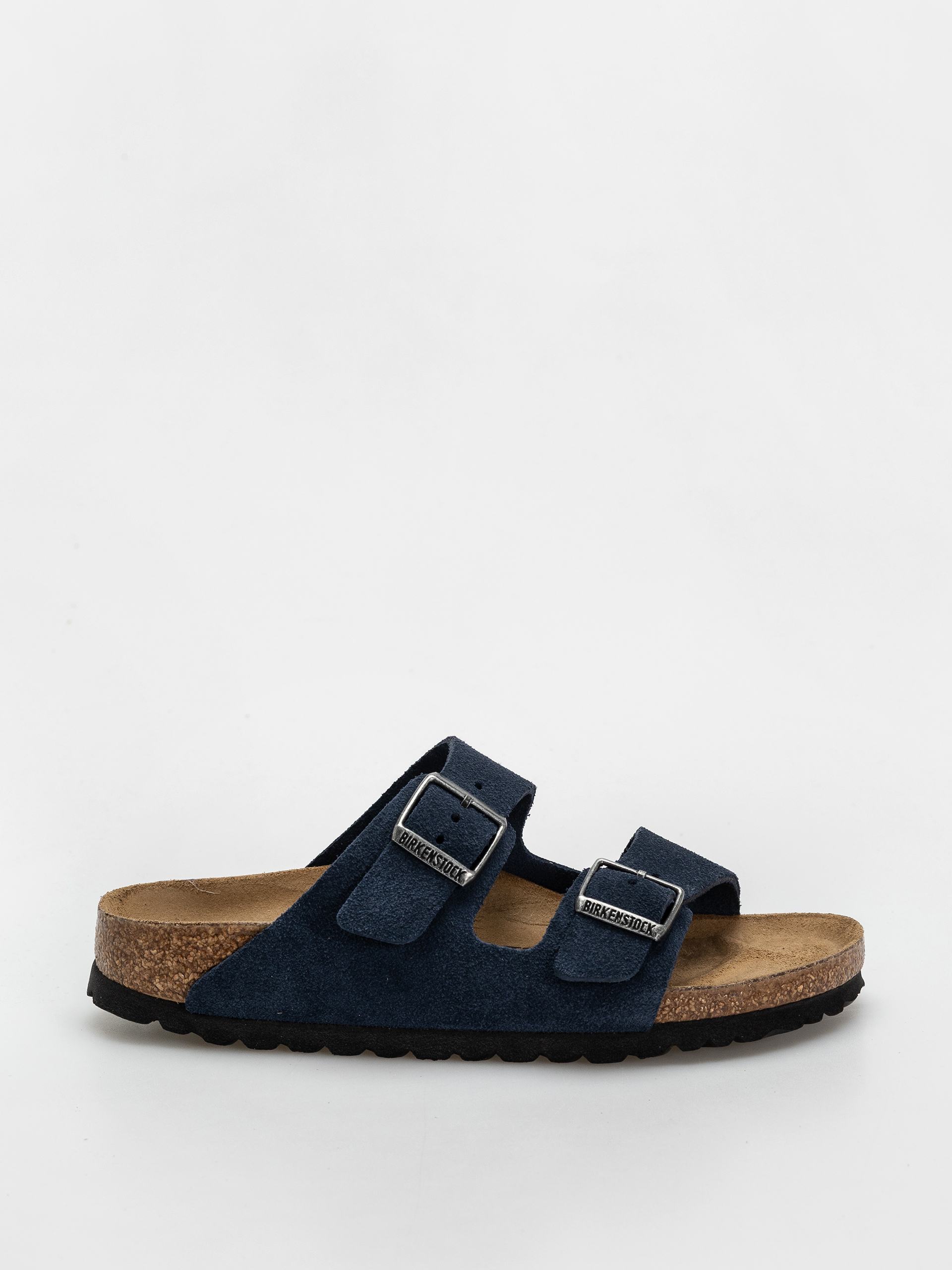 Klapki Birkenstock Arizona Suede Leather Narrow Wmn (new navy)