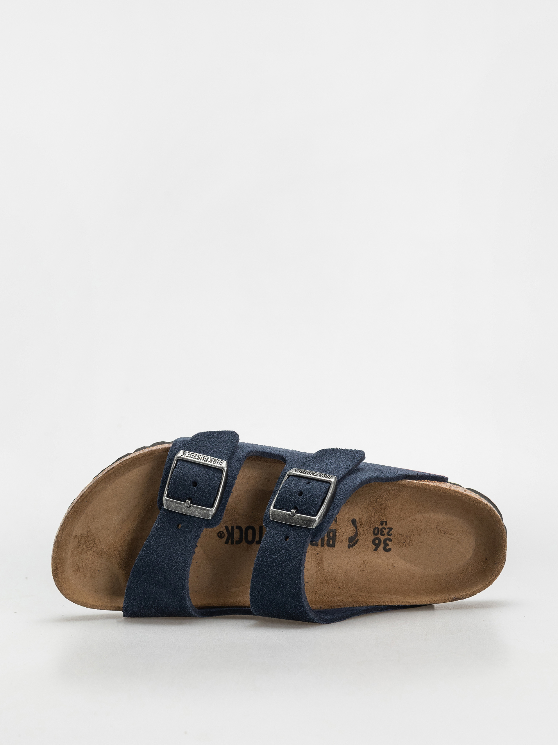 Klapki Birkenstock Arizona Suede Leather Narrow Wmn (new navy)