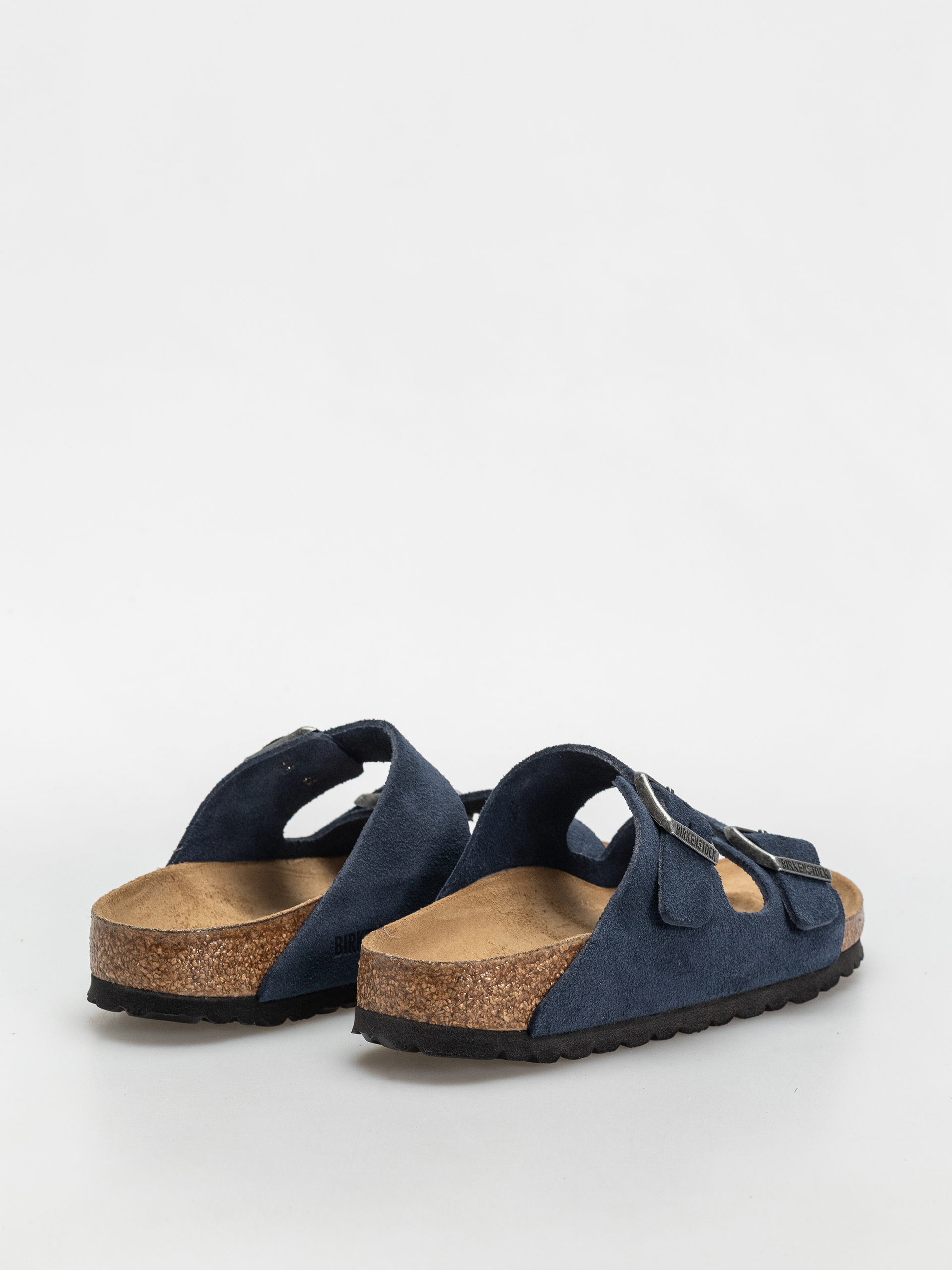 Klapki Birkenstock Arizona Suede Leather Narrow Wmn (new navy)