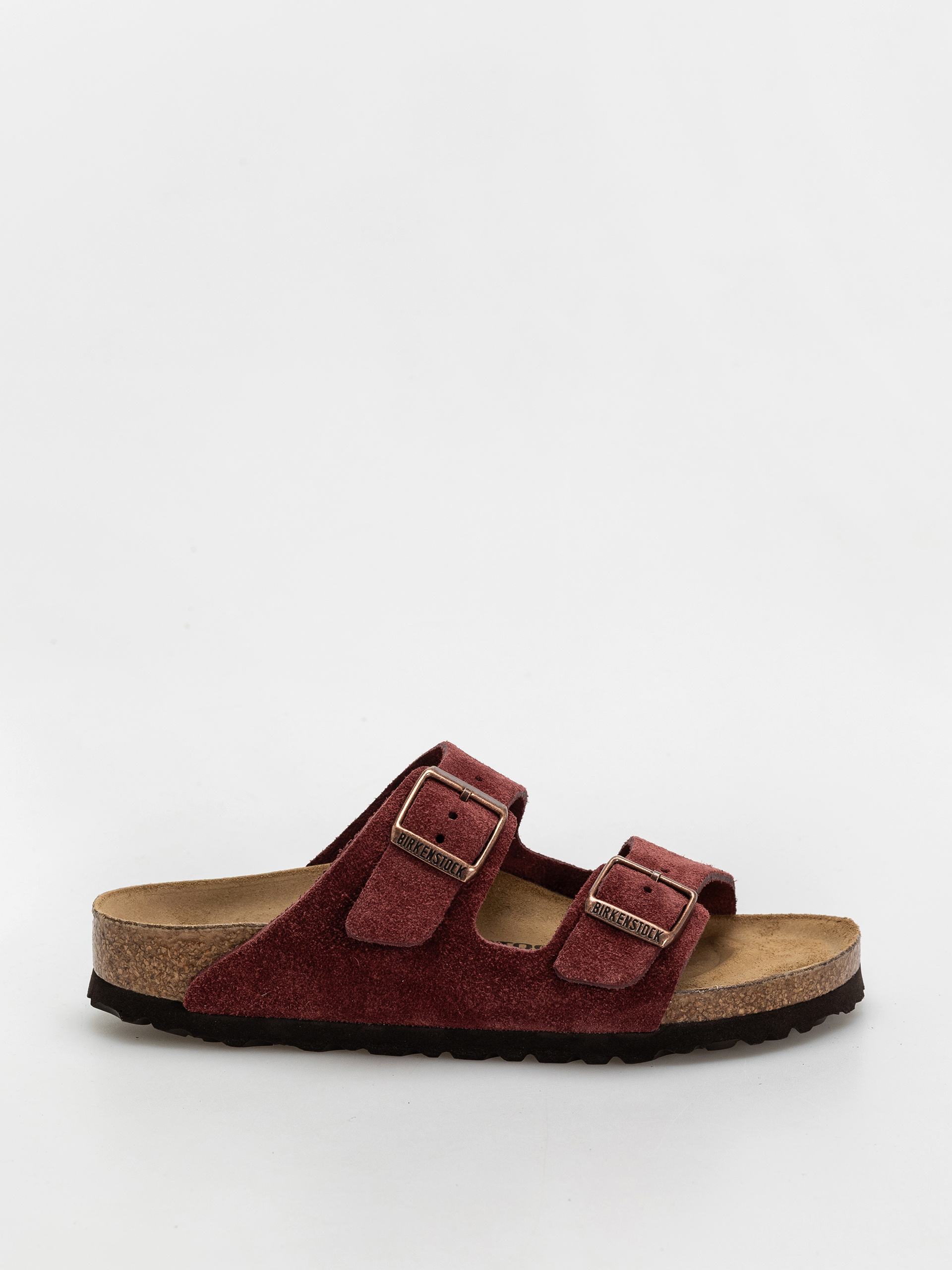 Klapki Birkenstock Arizona Suede Leather Narrow Wmn (zinfandel)
