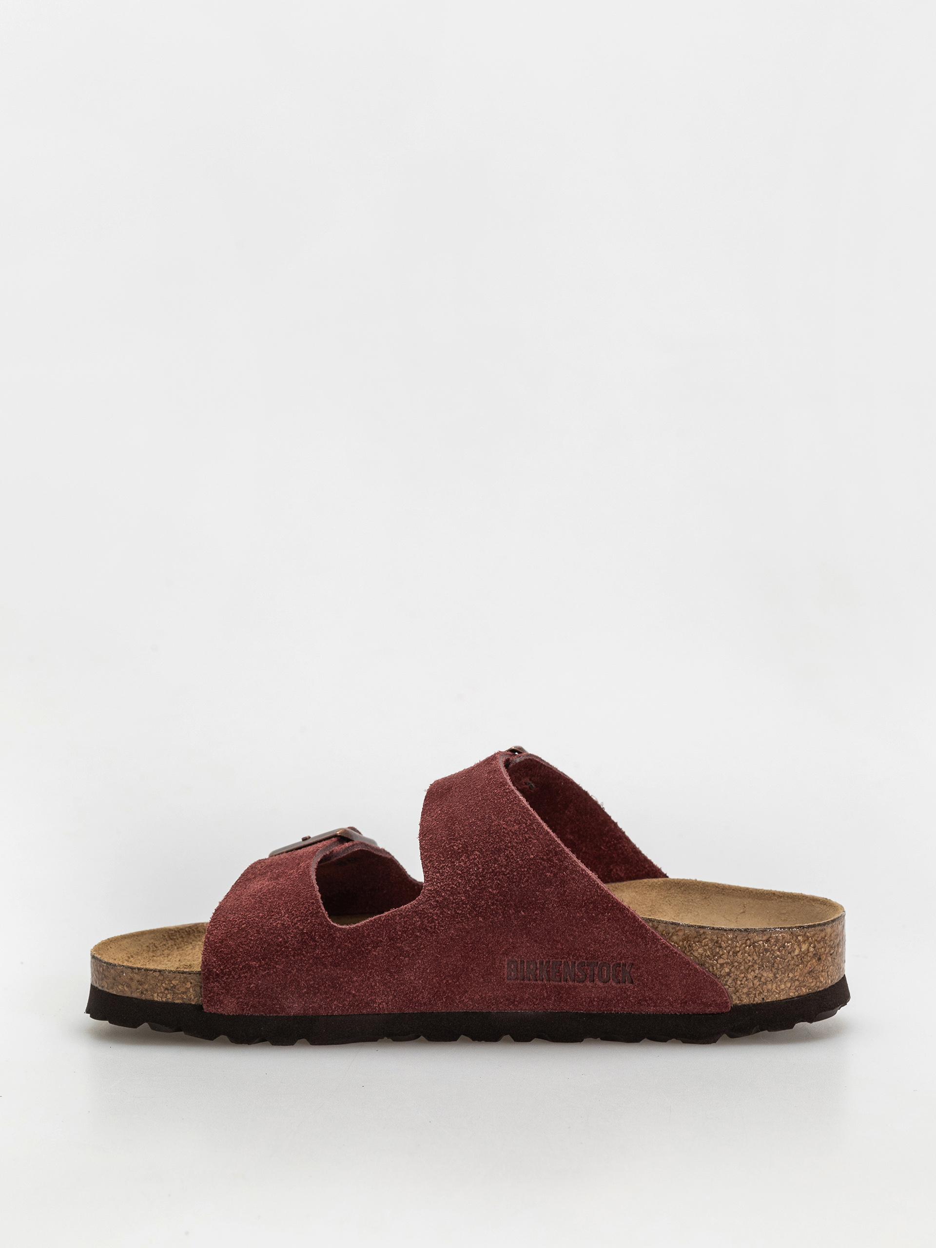 Klapki Birkenstock Arizona Suede Leather Narrow Wmn (zinfandel)