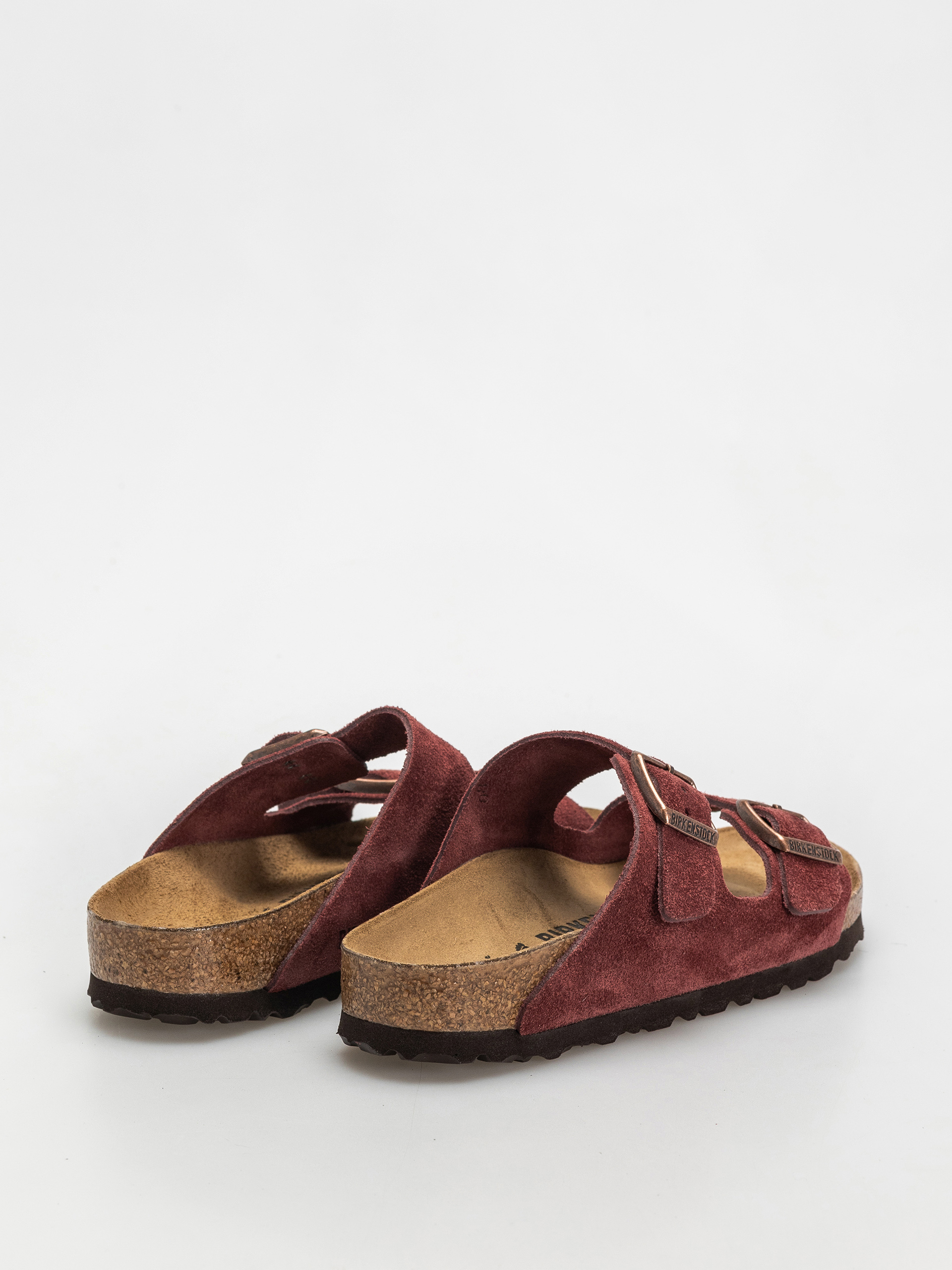 Klapki Birkenstock Arizona Suede Leather Narrow Wmn (zinfandel)