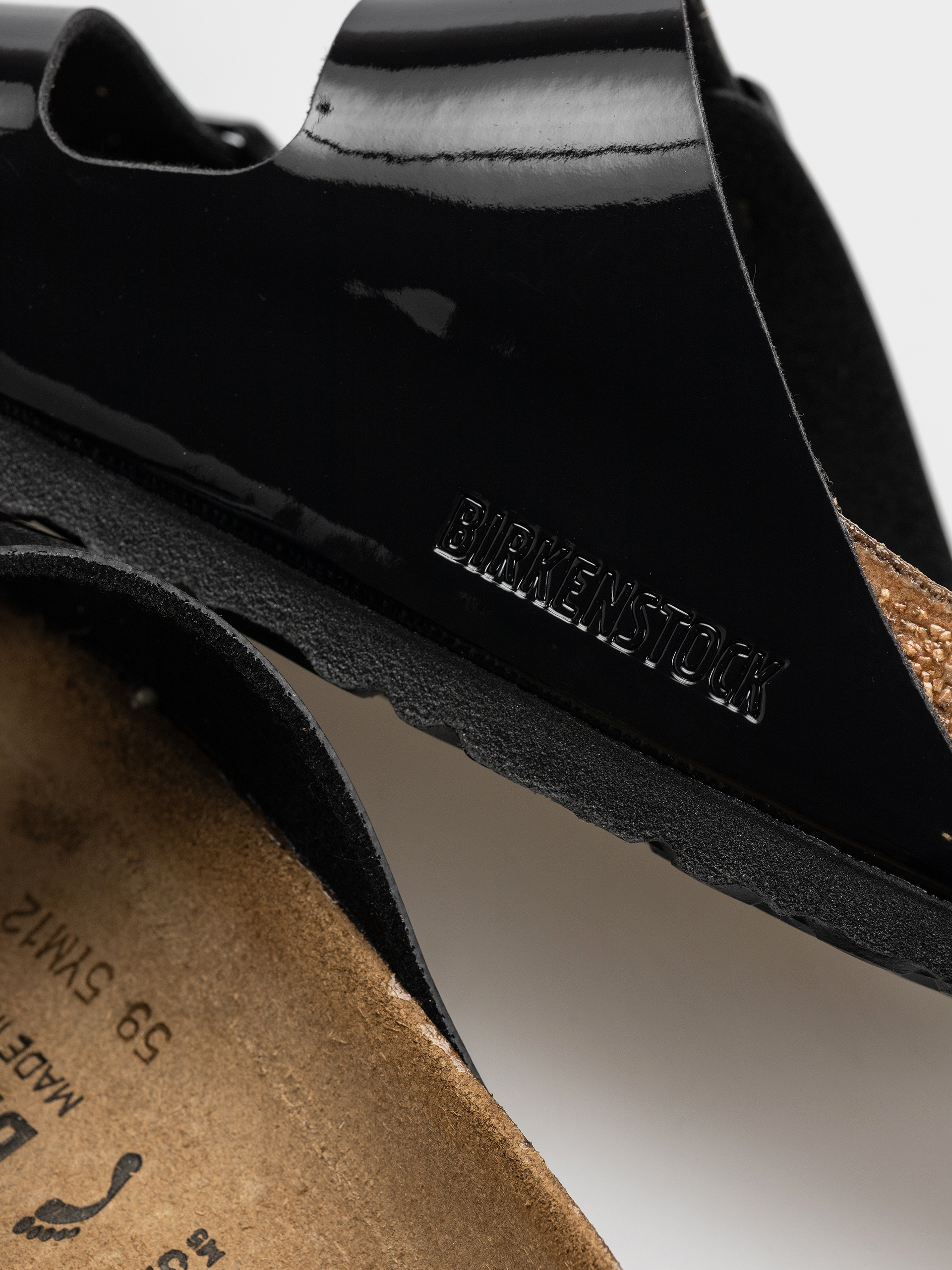 Klapki Birkenstock Arizona Narrow Wmn (patent black)