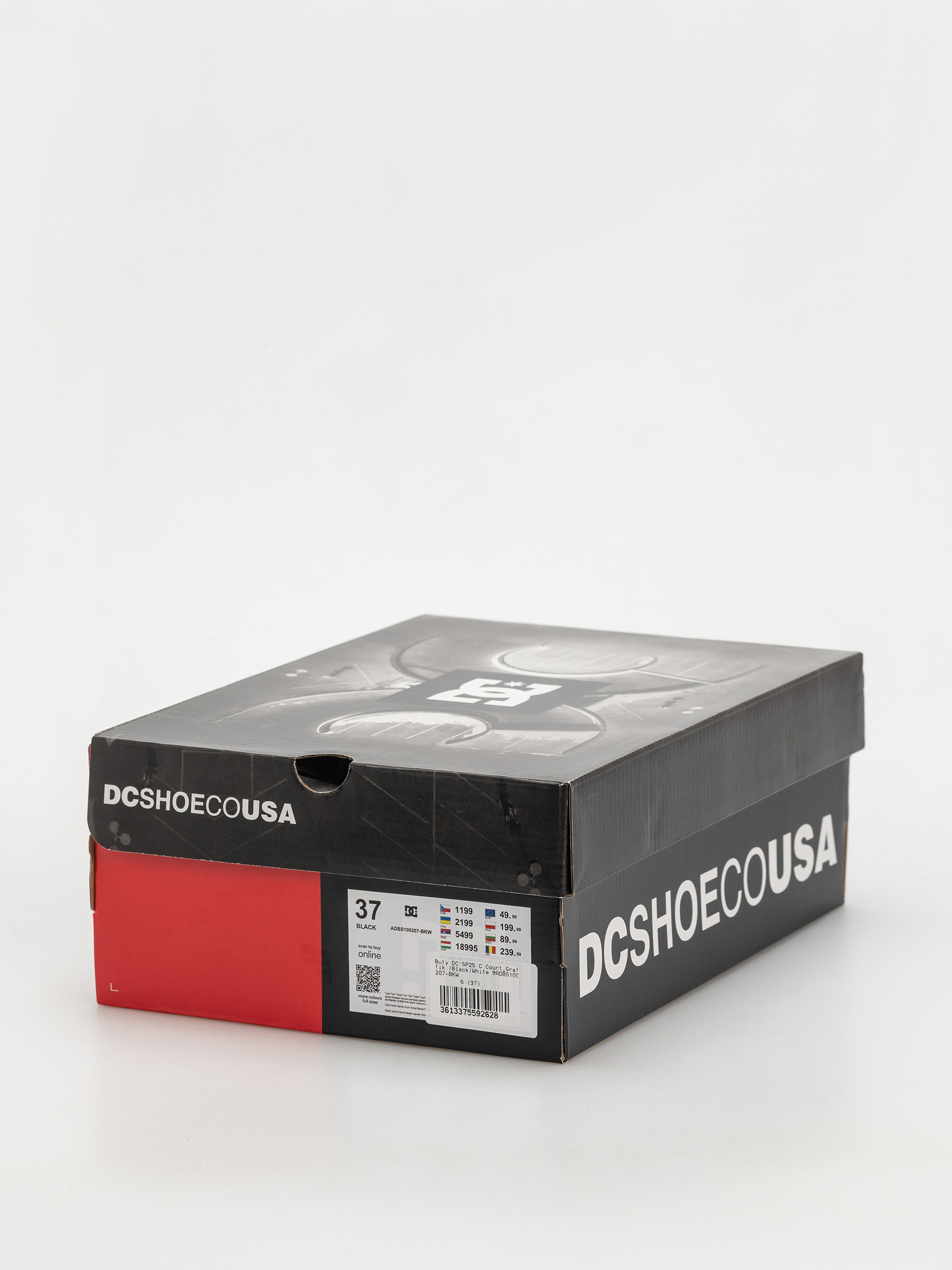 Buty dziecięce DC Court Graffik JR (black/white)