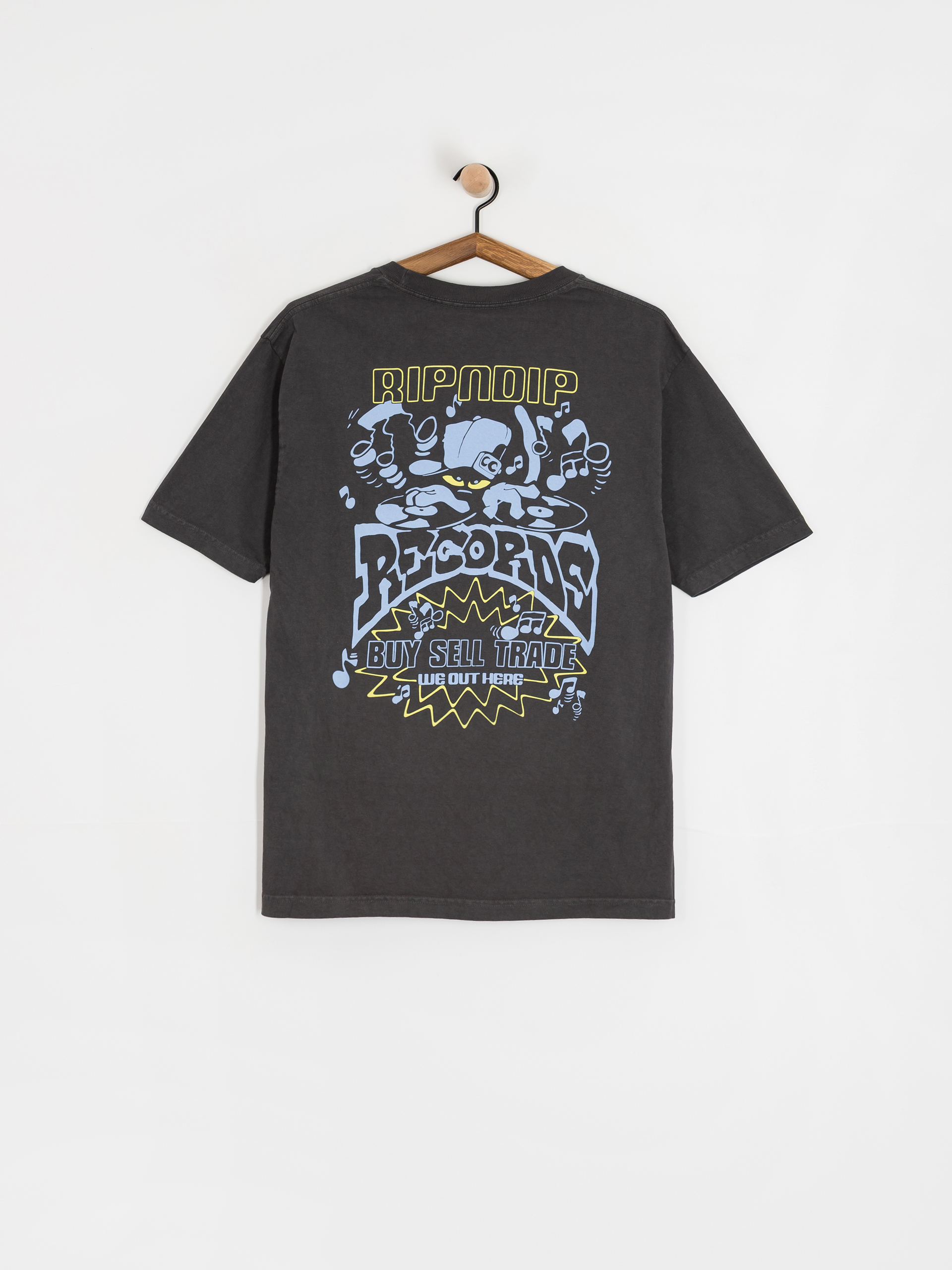 T-shirt RipNDip Records (charcoal sun fade)