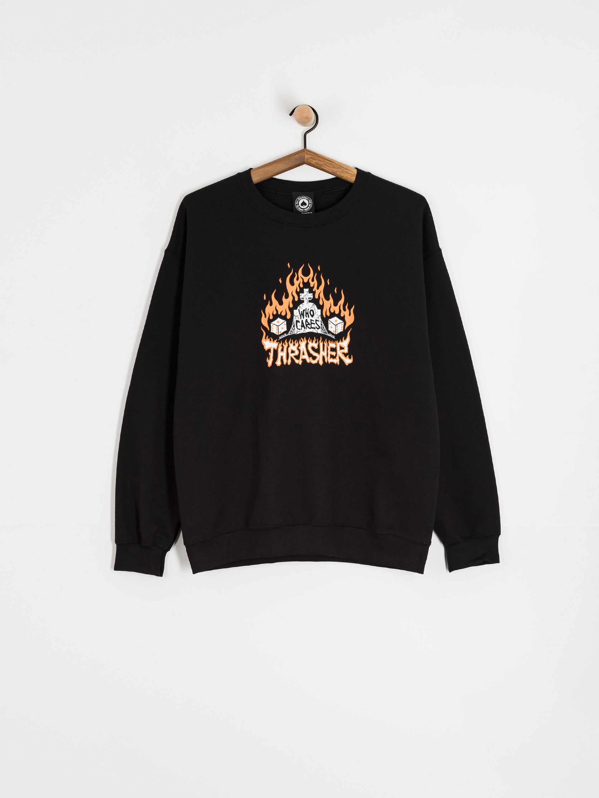 Bluza Thrasher Who Cares By Neckface (black)