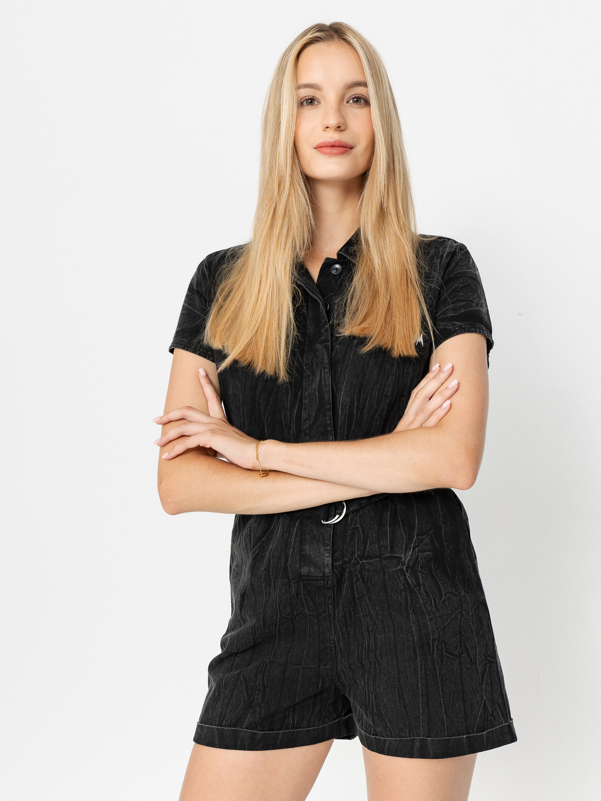 Damski Kombinezon Volcom Asphalt (black marble wash)