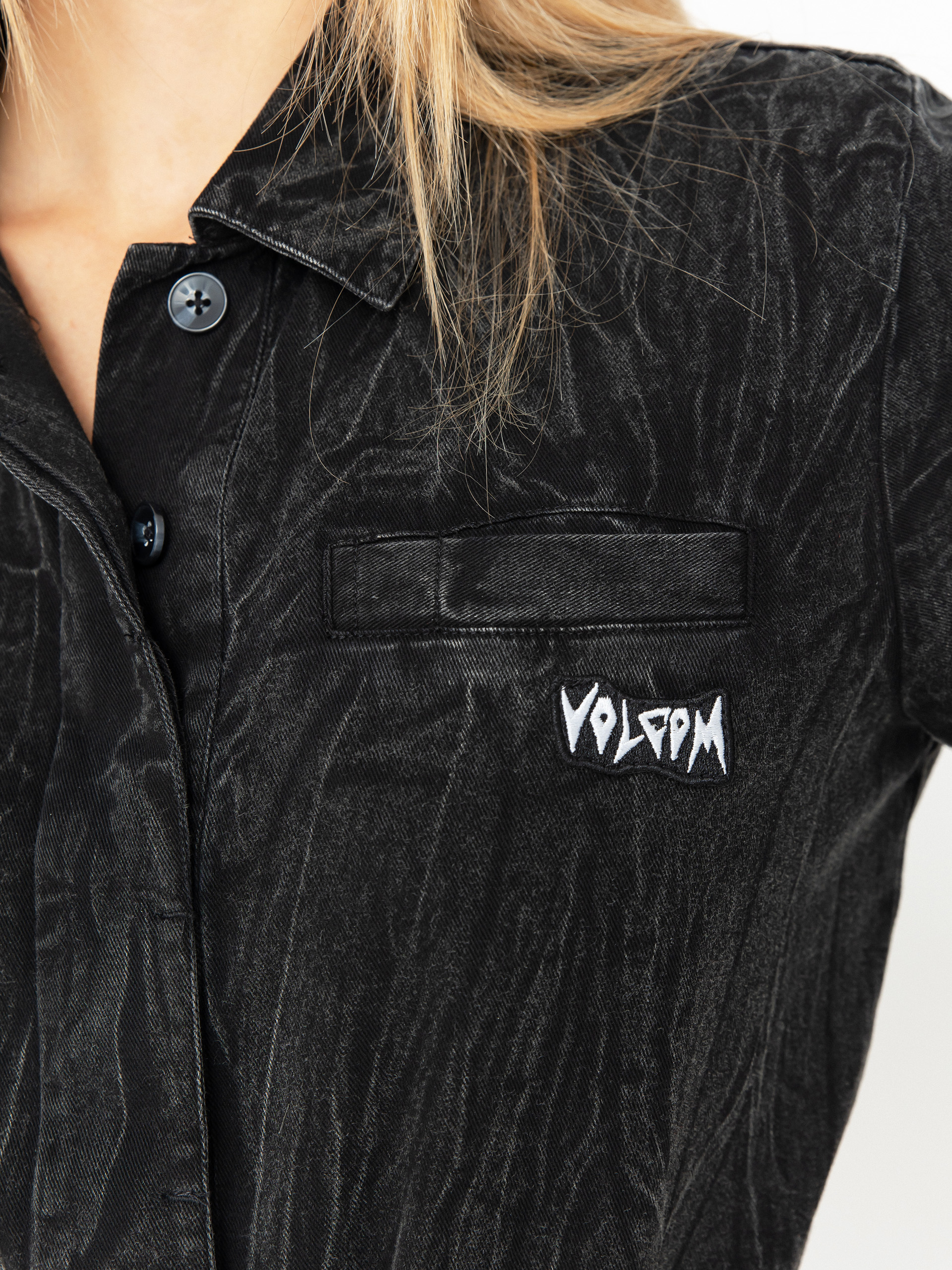 Damski Kombinezon Volcom Asphalt (black marble wash)