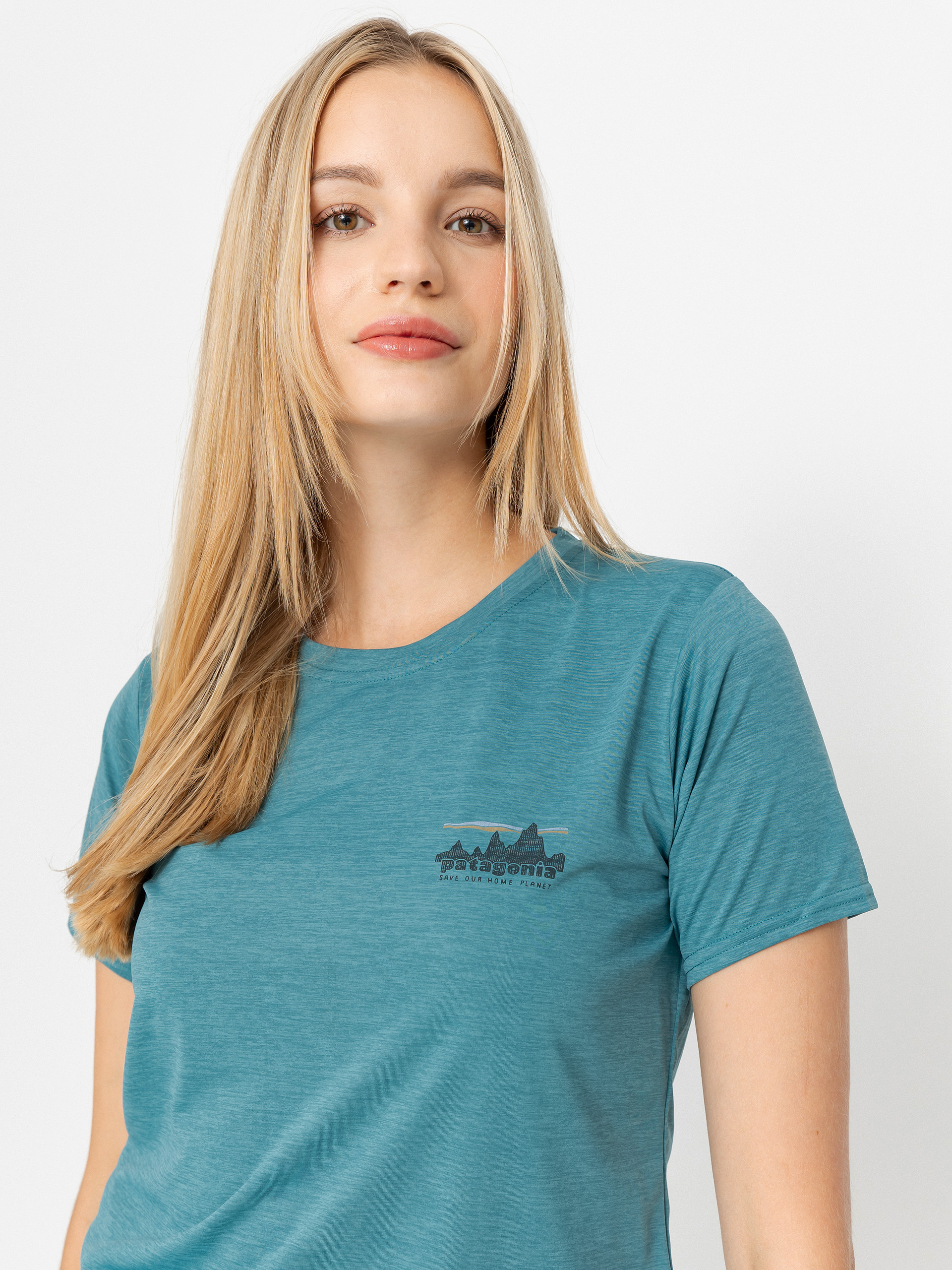 T-shirt Patagonia Cap Cool Daily Graphic Wmn (73 skyline/wetland blue x-dye)