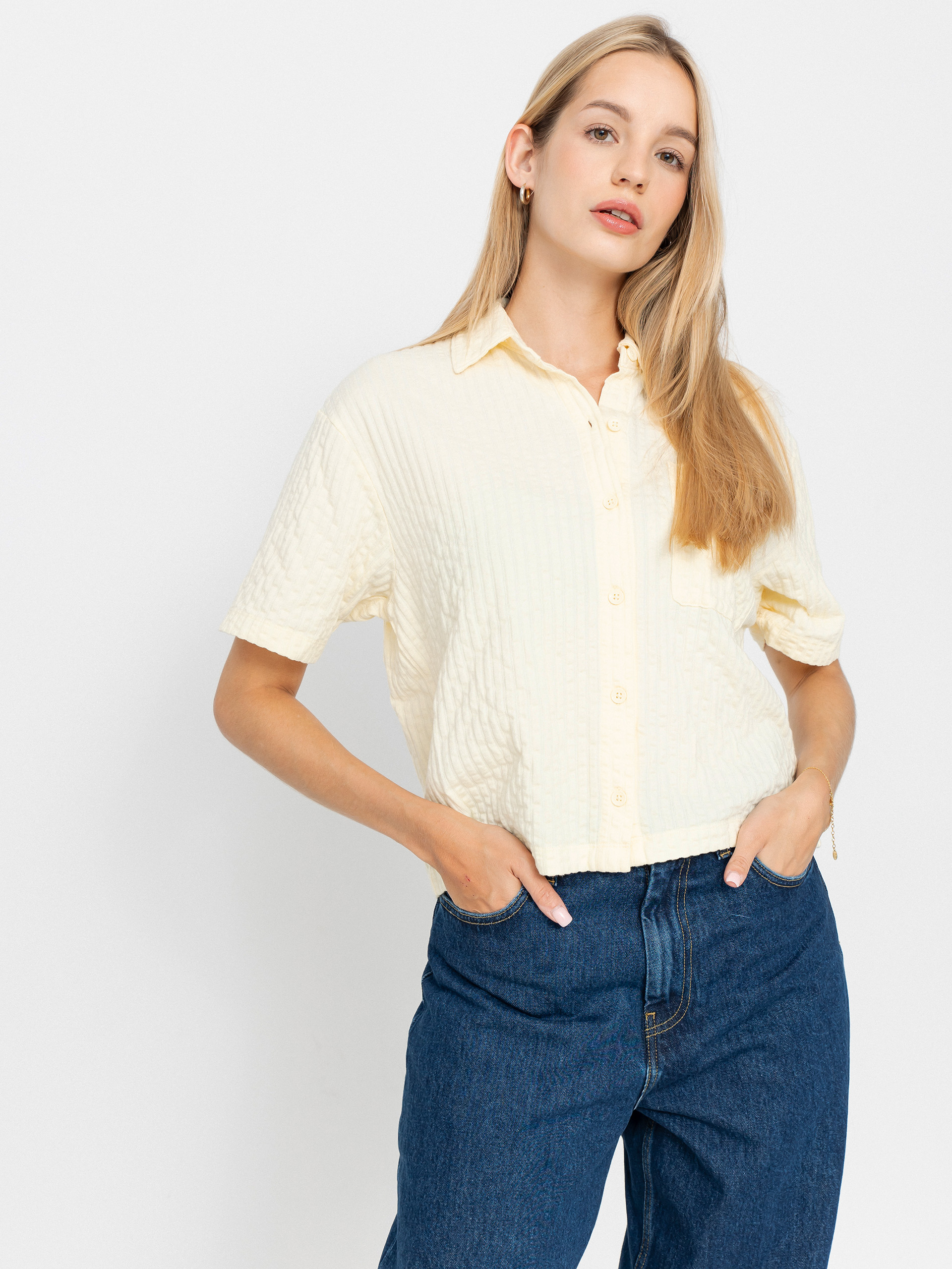 Koszula Vans Bedford Knit Button Up Wmn (lemon icing)