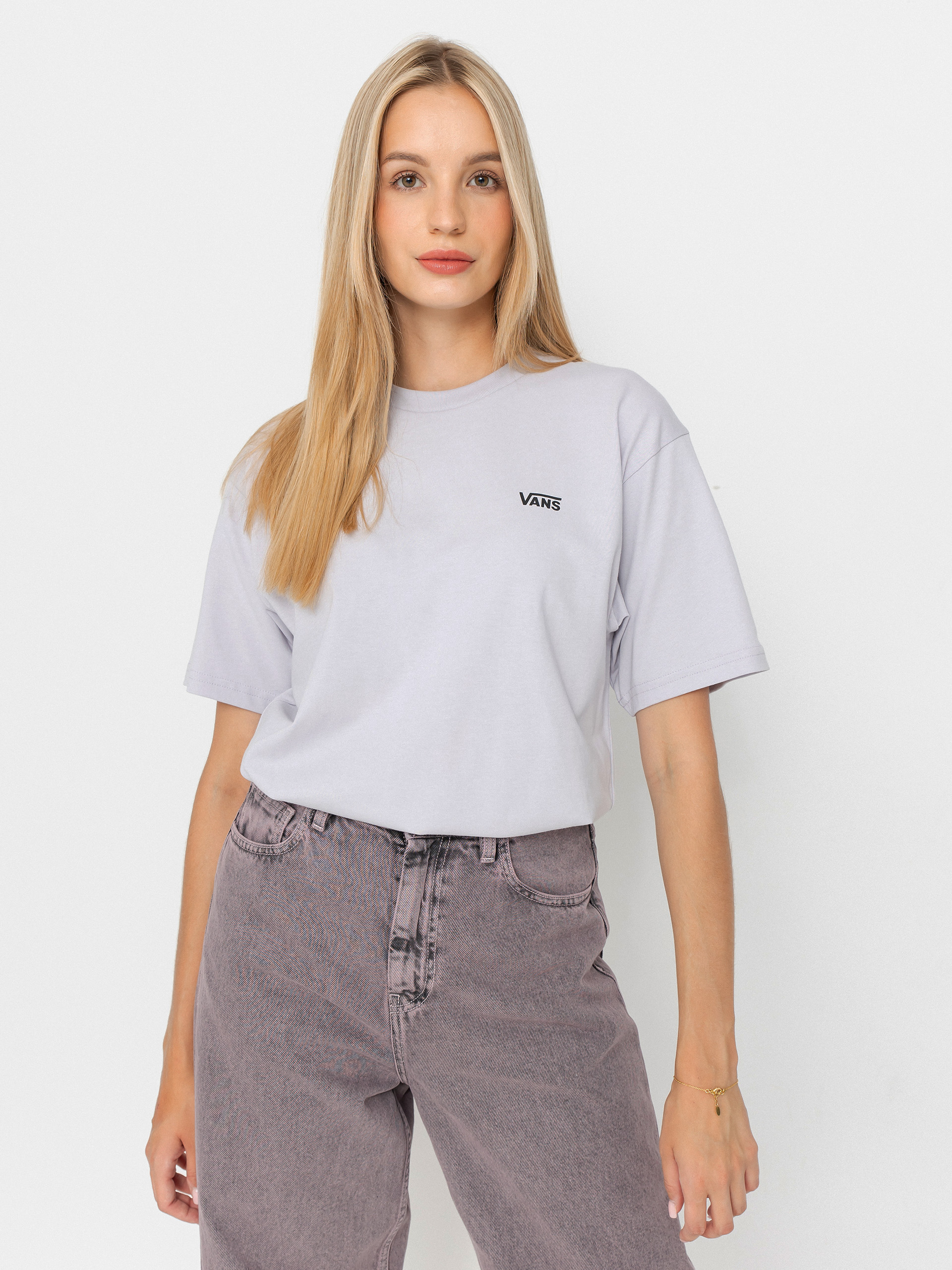 T-shirt Vans Left Chest Logo Em Wmn (evening haze)