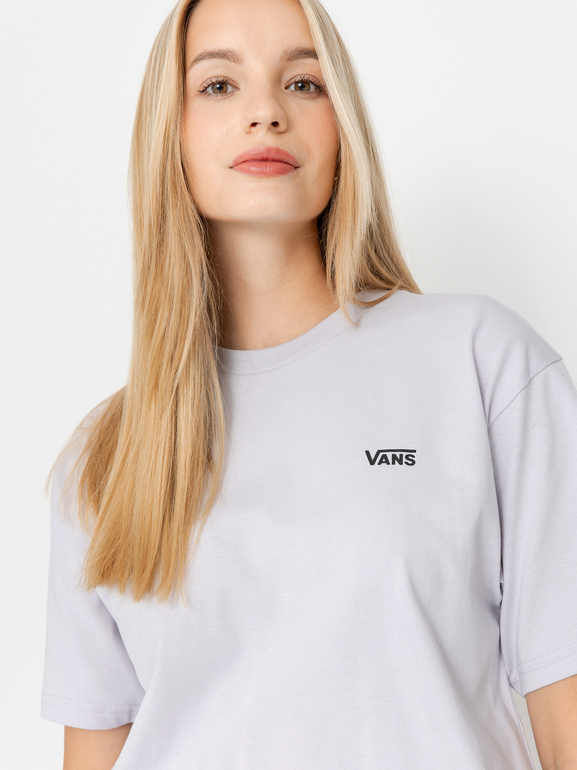 T-shirt Vans Left Chest Logo Em Wmn (evening haze)
