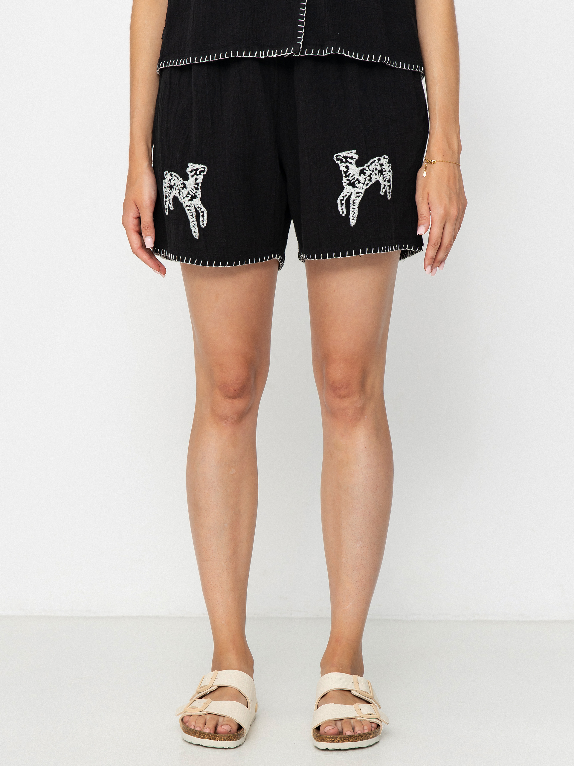 Szorty OBEY Ritual Wmn (digital black)