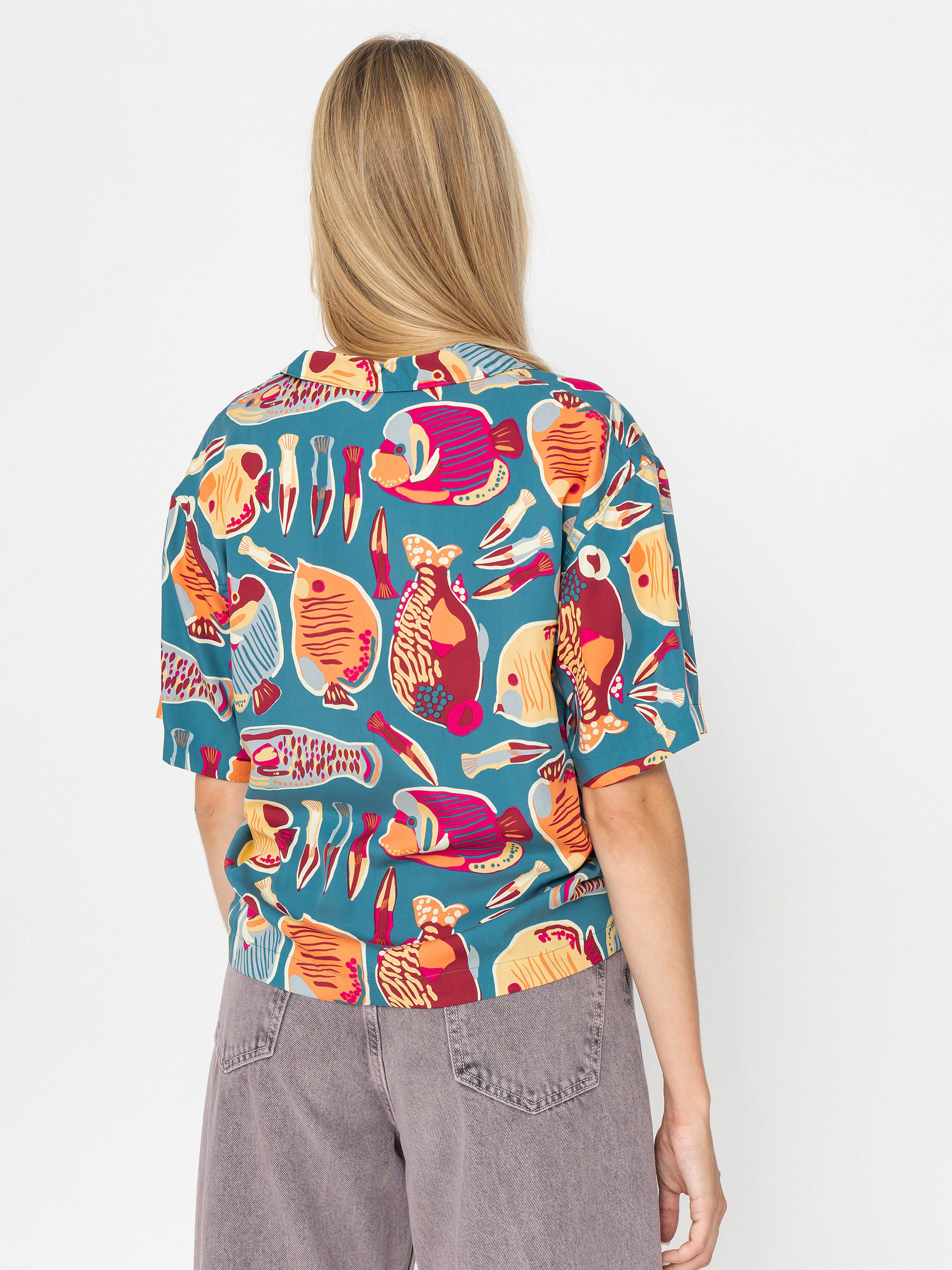 Koszula Patagonia Tidal Threads Wmn (wrasse/wetland blue)