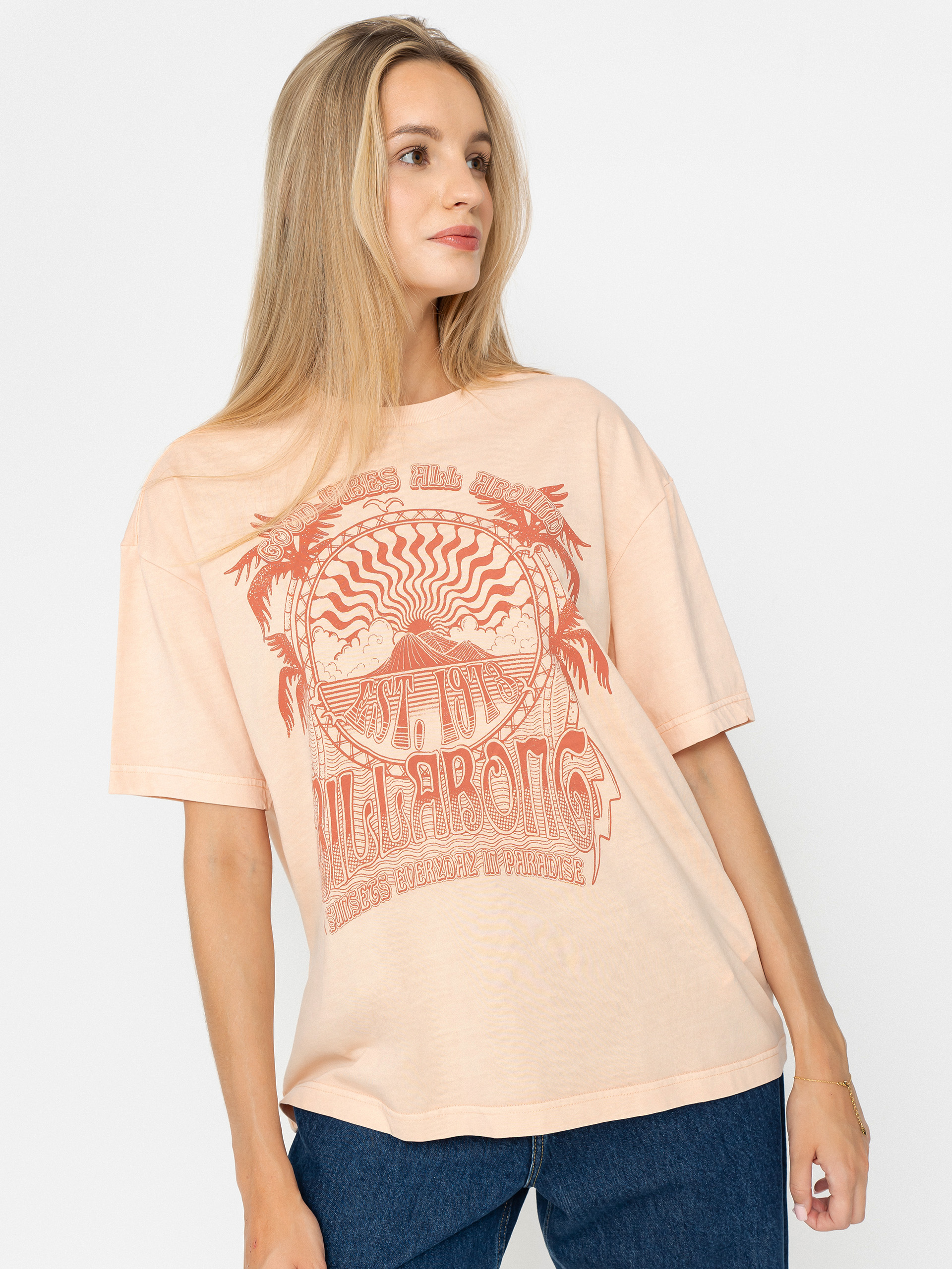 T-shirt Billabong Beach Classics Wmn (soft peach)