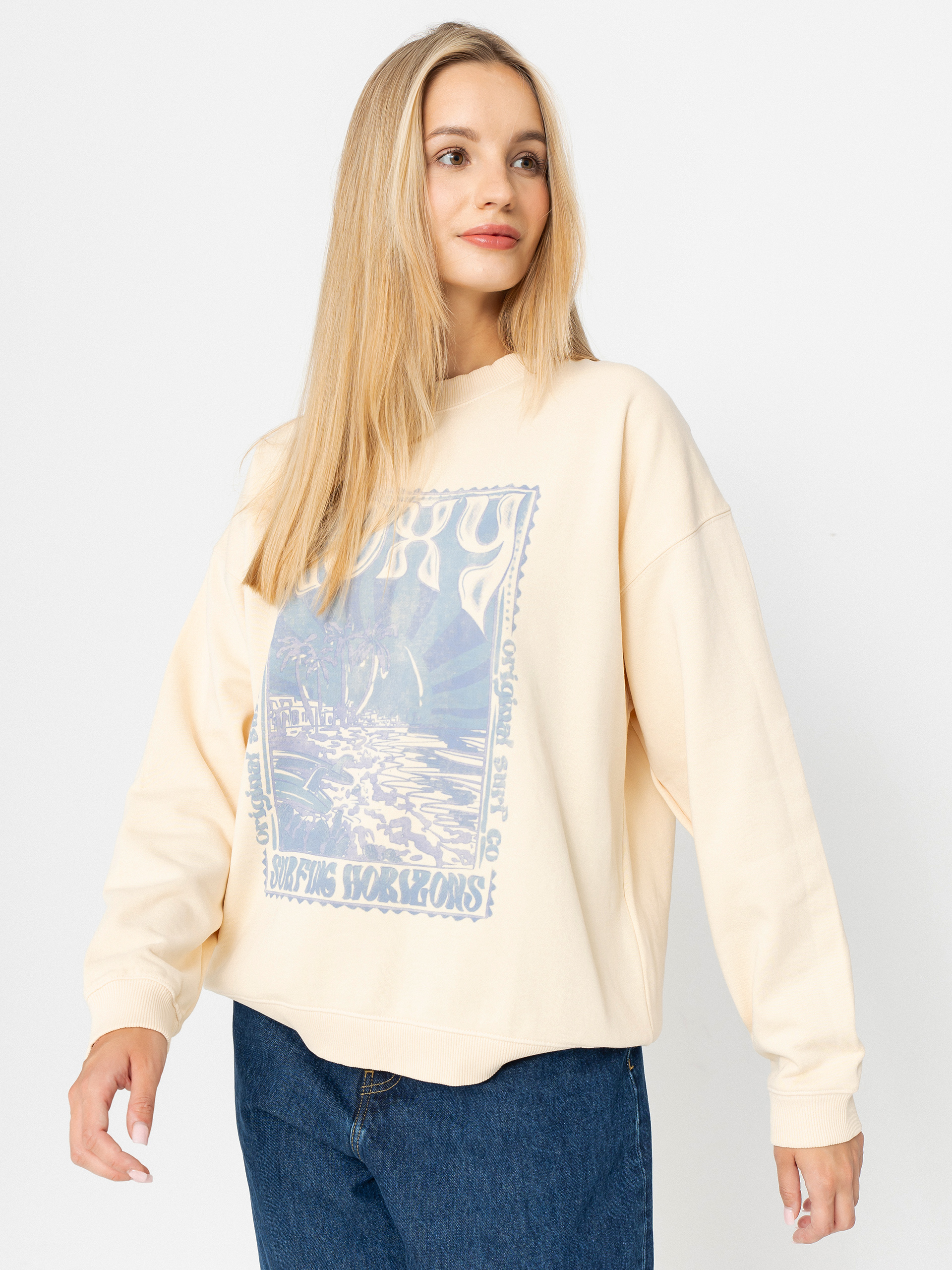 Bluza Roxy Lineup Oversized Crew Wmn (parchment)