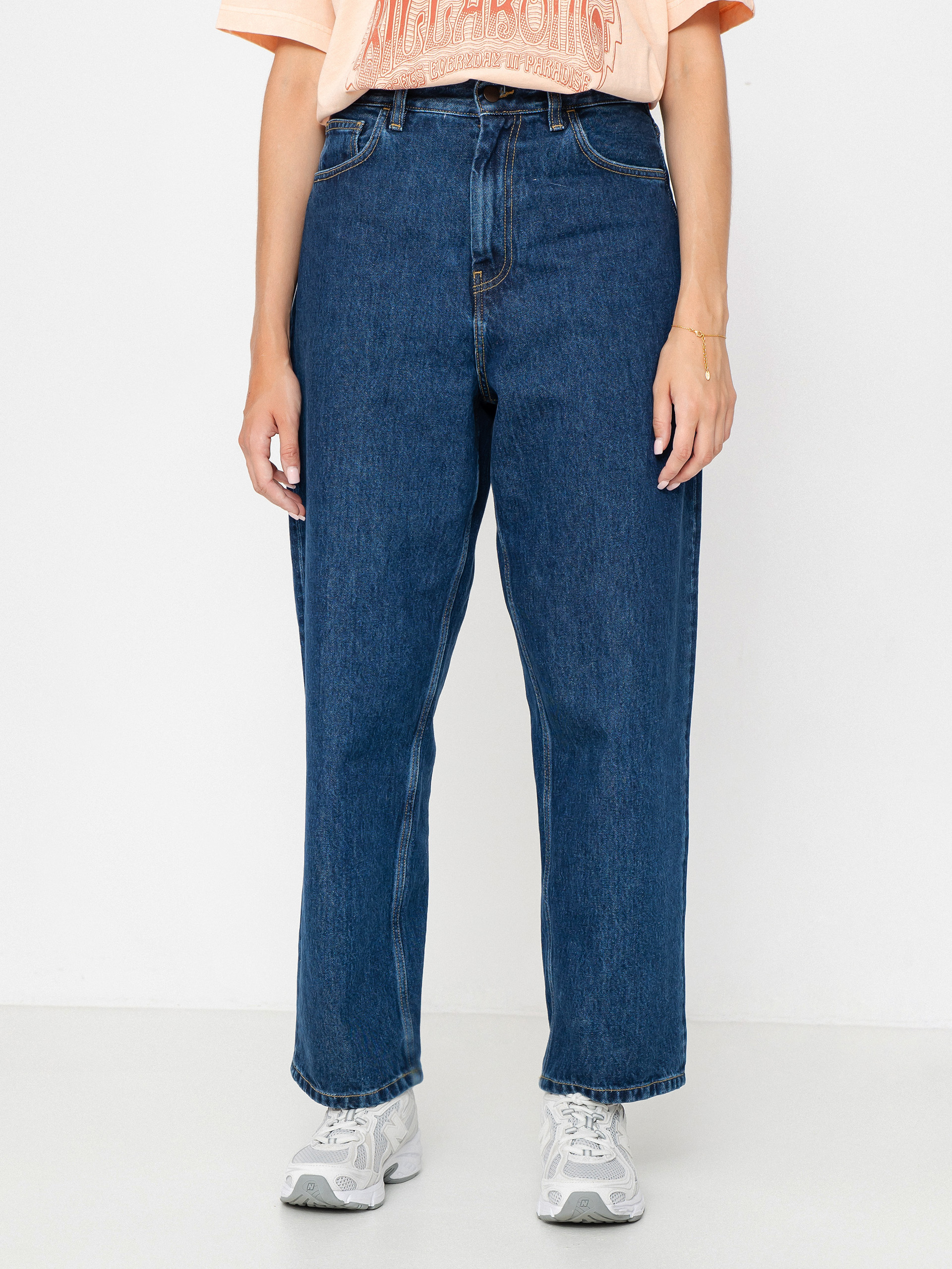 Spodnie Carhartt WIP Brandon Wmn (blue)