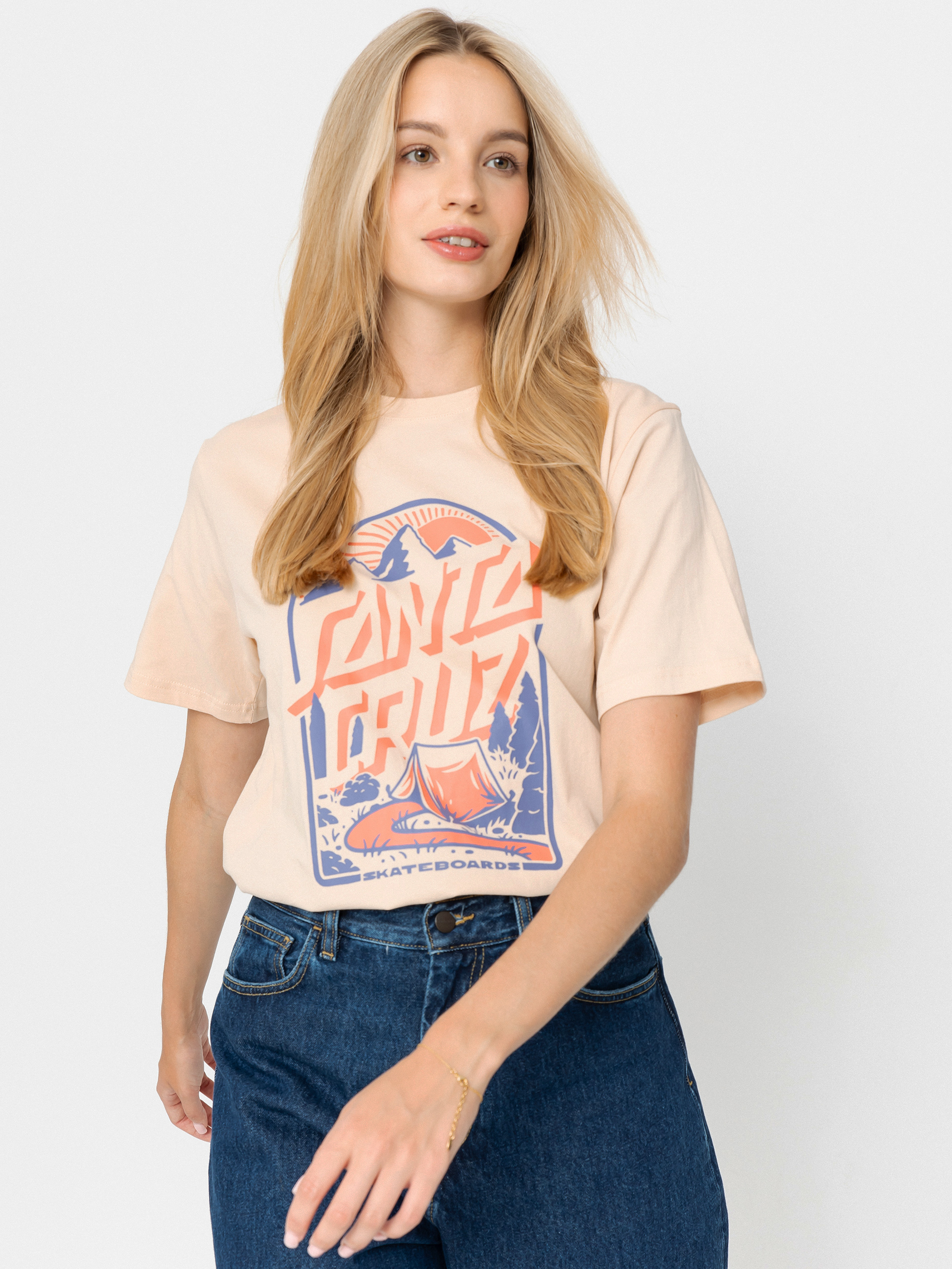 T-shirt Santa Cruz Camp Retreat Front Wmn (oat)