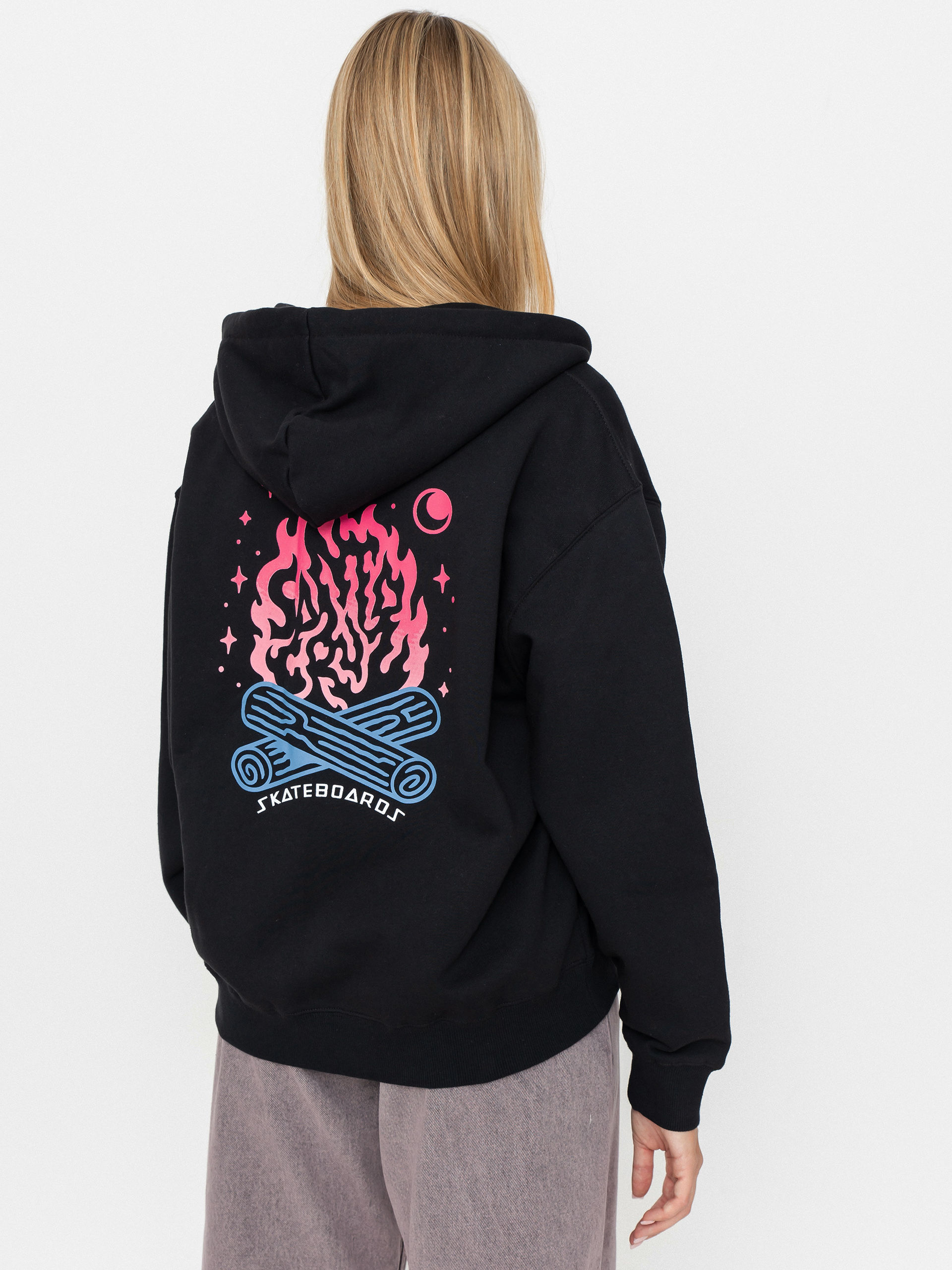 Bluza z kapturem Santa Cruz Starry Campfire ZHD Wmn (black)