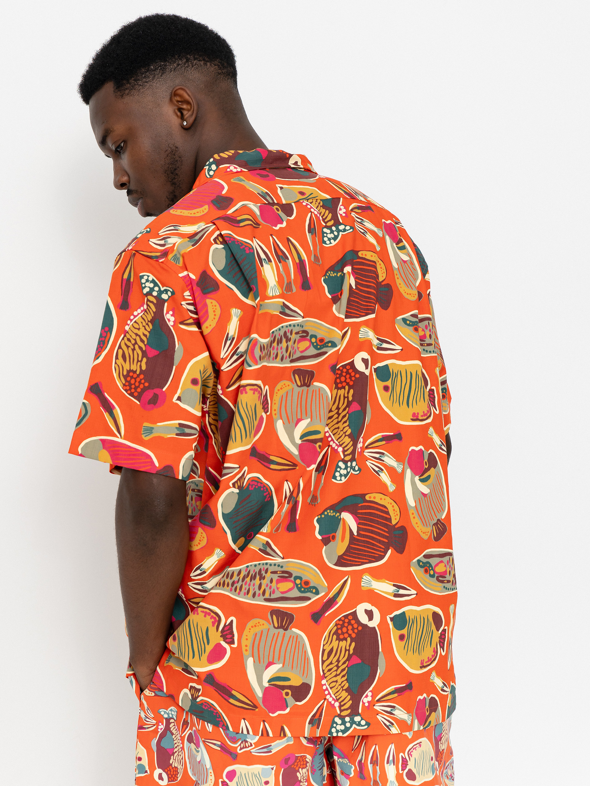 Koszula Patagonia Tidal Threads Camp (wrasse/pollinator orange)