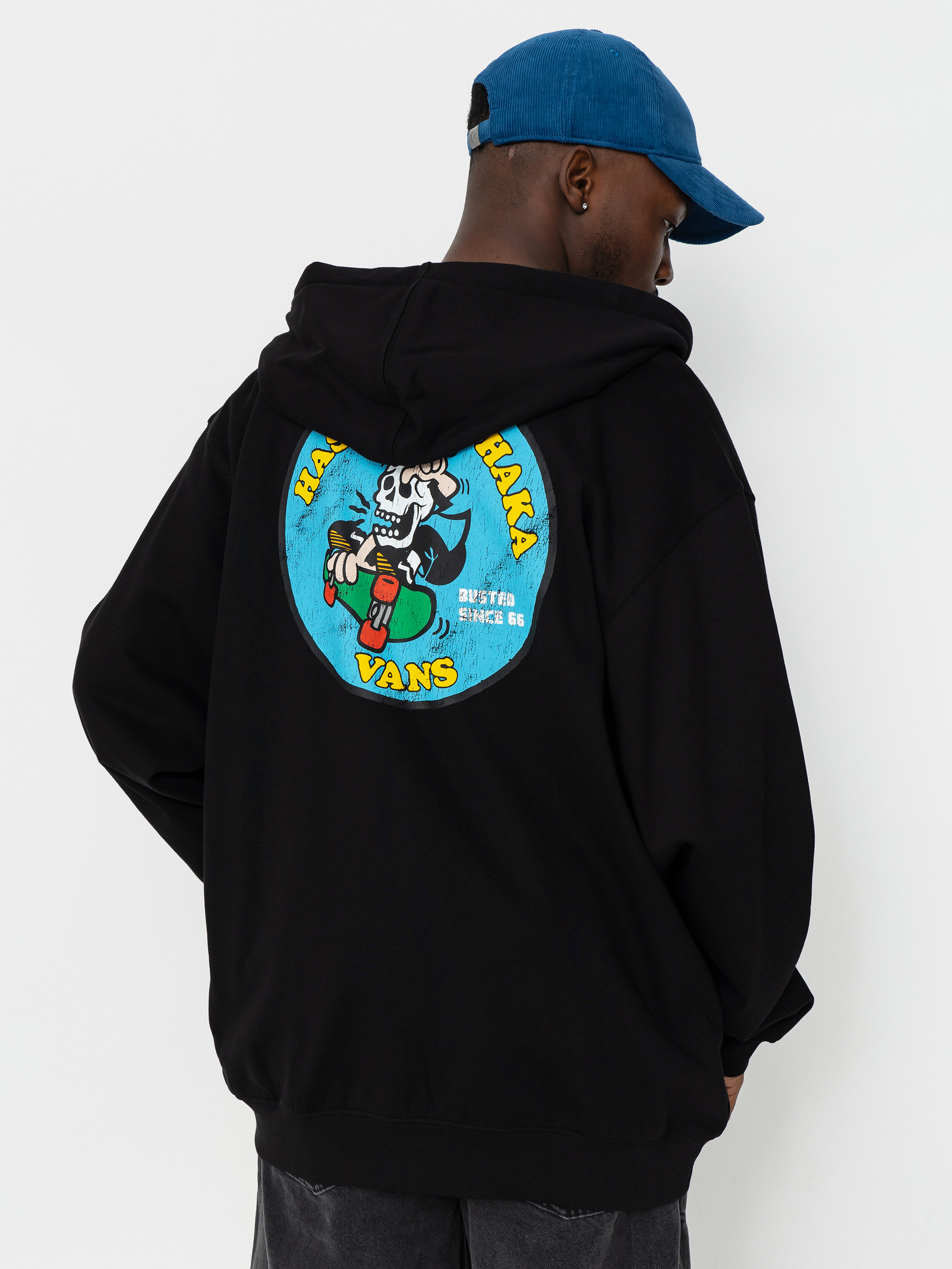 Bluza z kapturem Vans Skull La Shaka Loose ZHD (black)