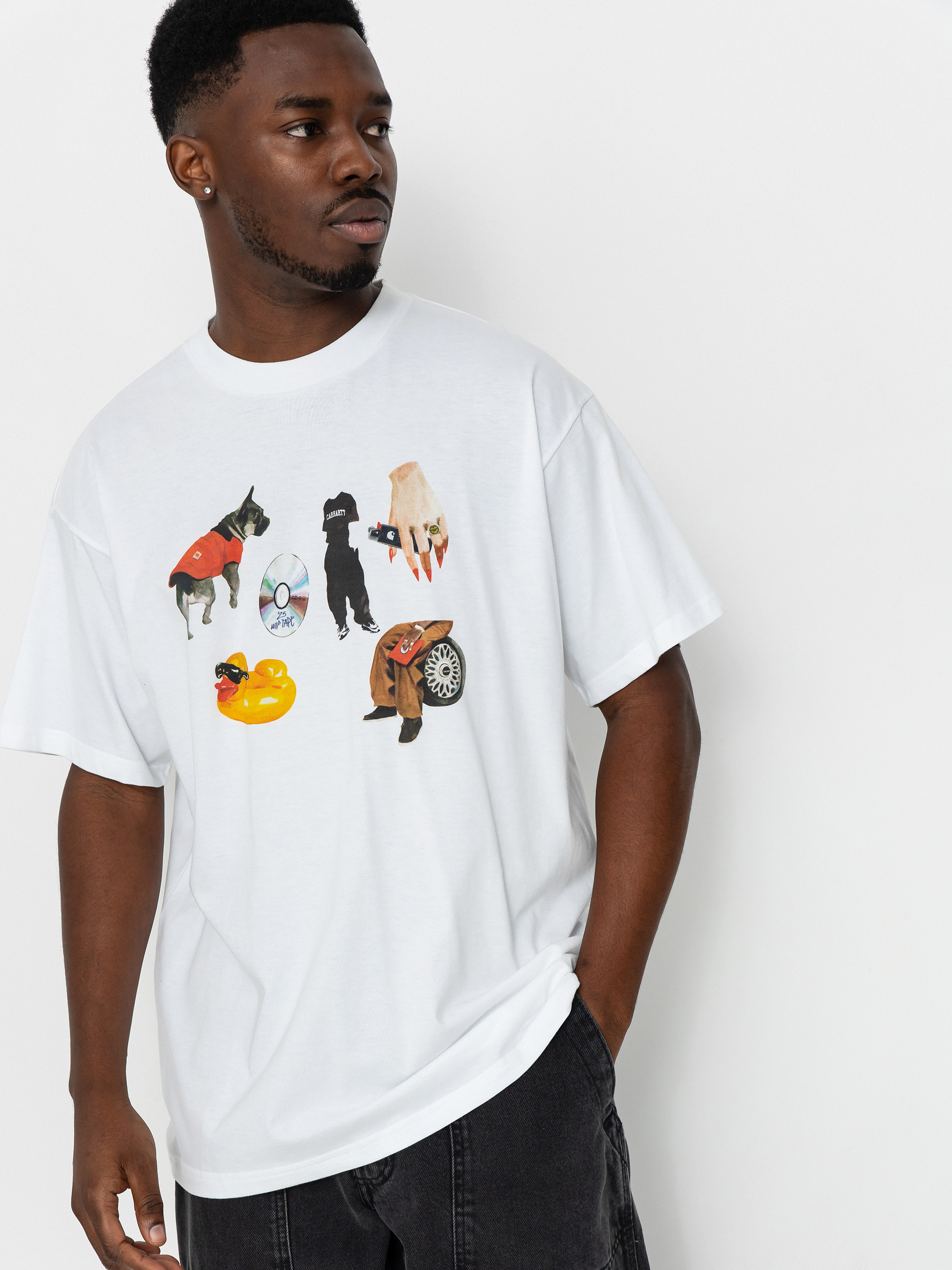 T-shirt Carhartt WIP Jacob Rochester (white)