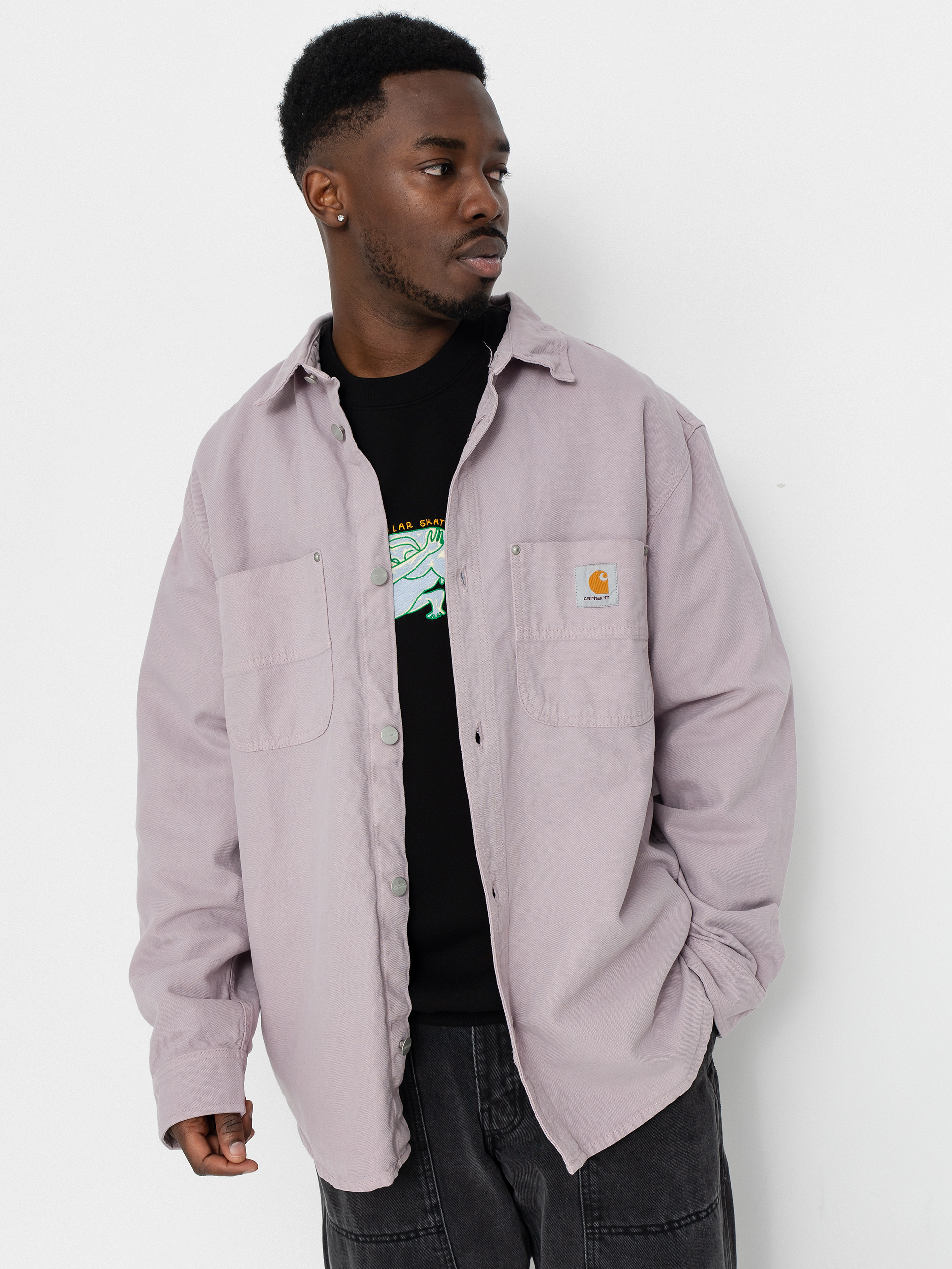 Kurtka Carhartt WIP Walter (pink fog/garment dyed)