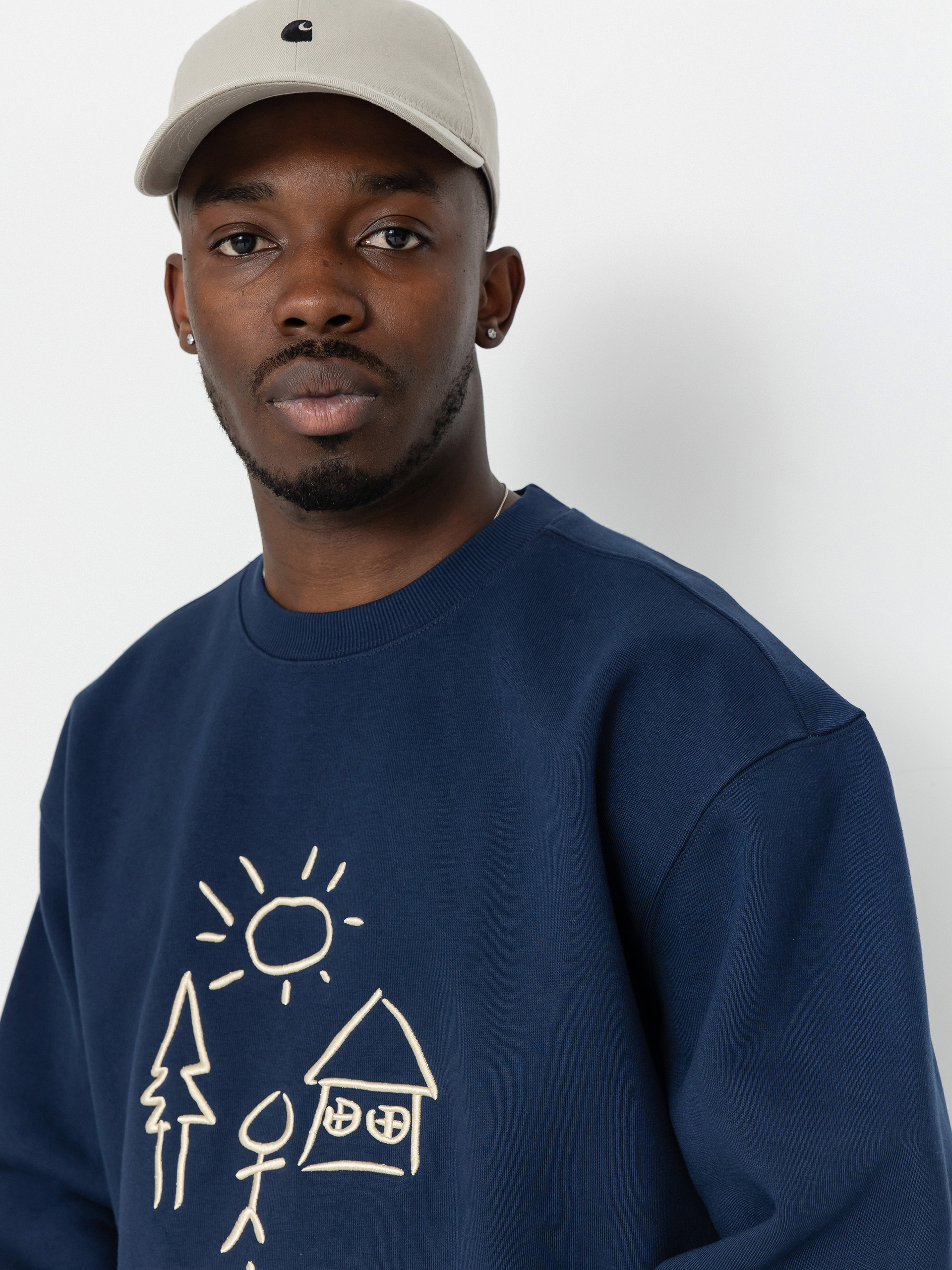 Bluza Carhartt WIP Masterpiece (air force blue/dusty h brown)