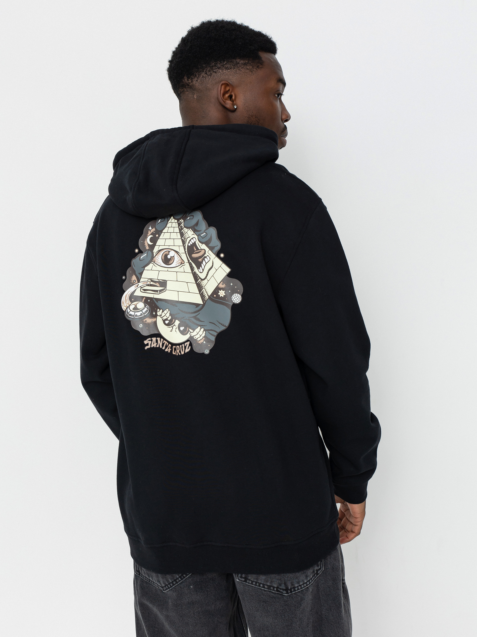 Bluza z kapturem Santa Cruz Knibbs Invasion Hand HD (black)