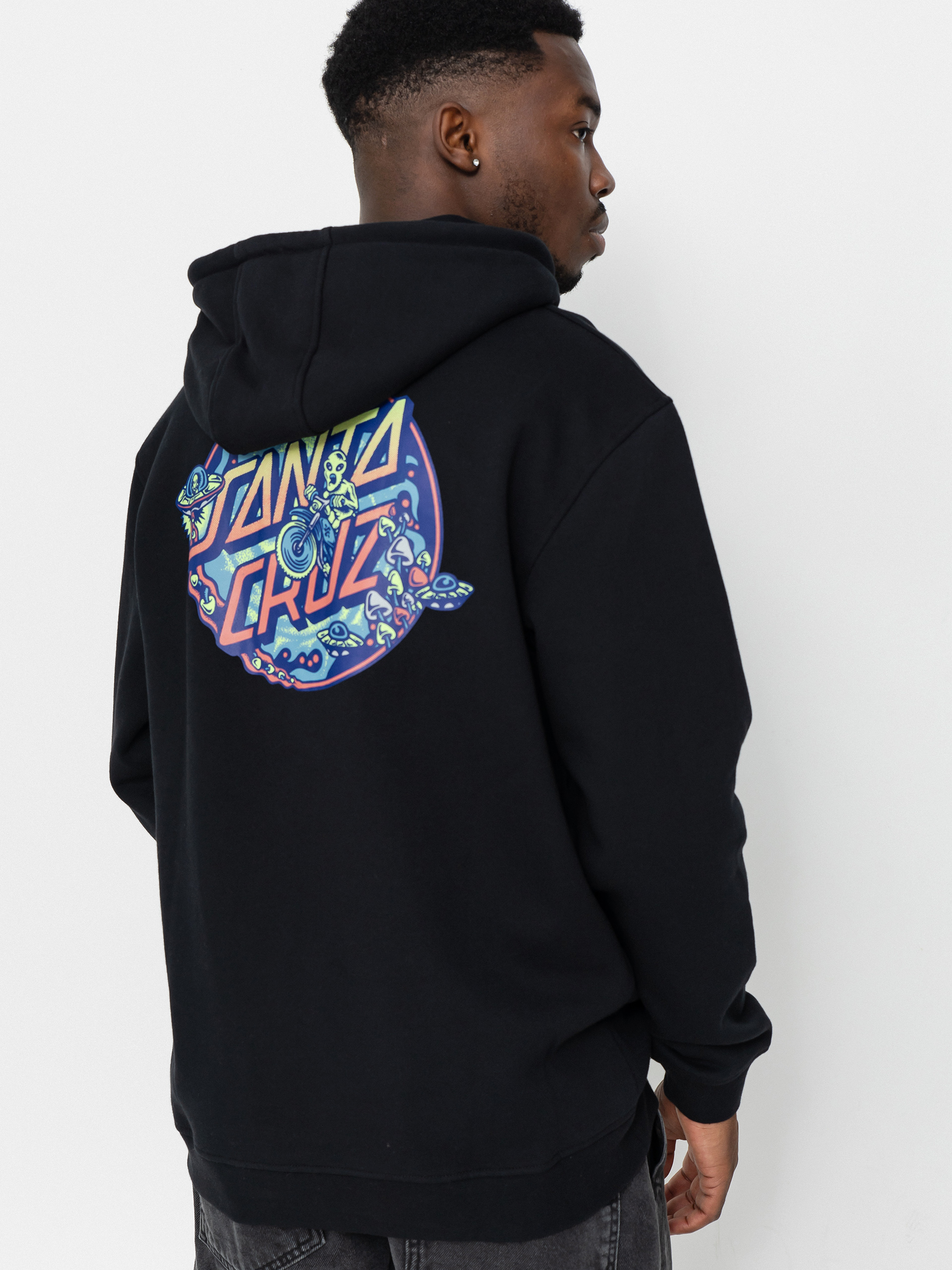 Bluza z kapturem Santa Cruz Winkowski Dope Planet 2 Centre HD (black)