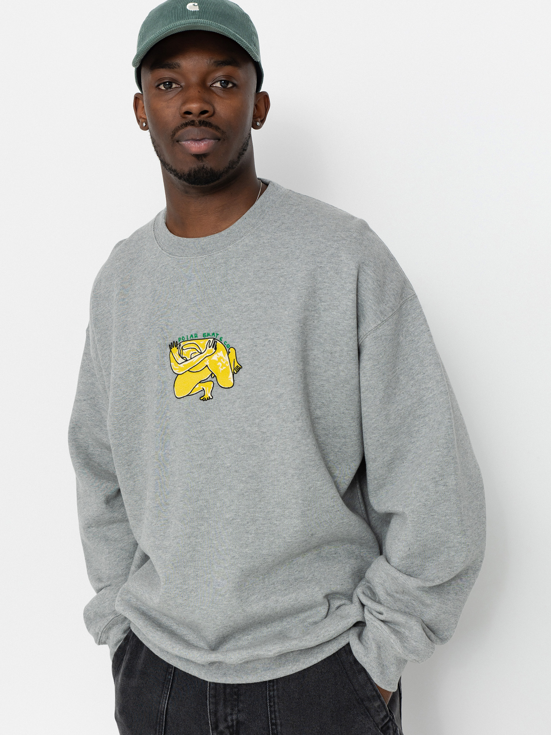 Bluza Polar Skate Dave Crewneck Shy Bow (heather grey)