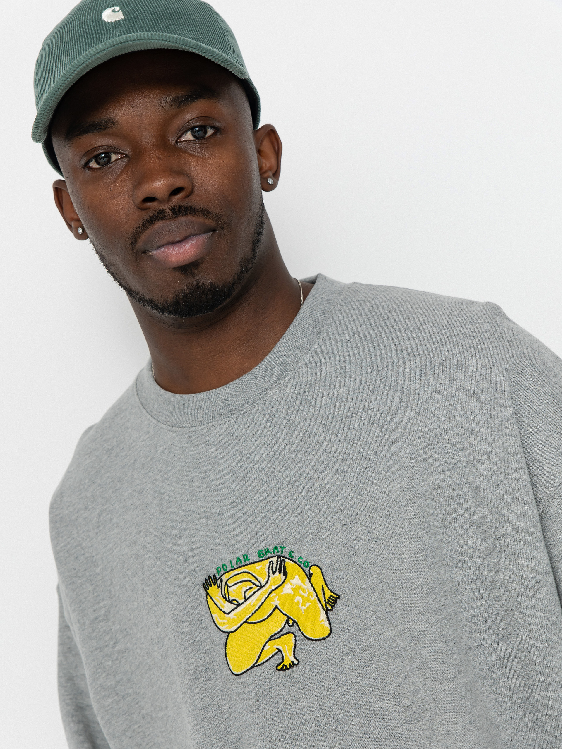 Bluza Polar Skate Dave Crewneck Shy Bow (heather grey)