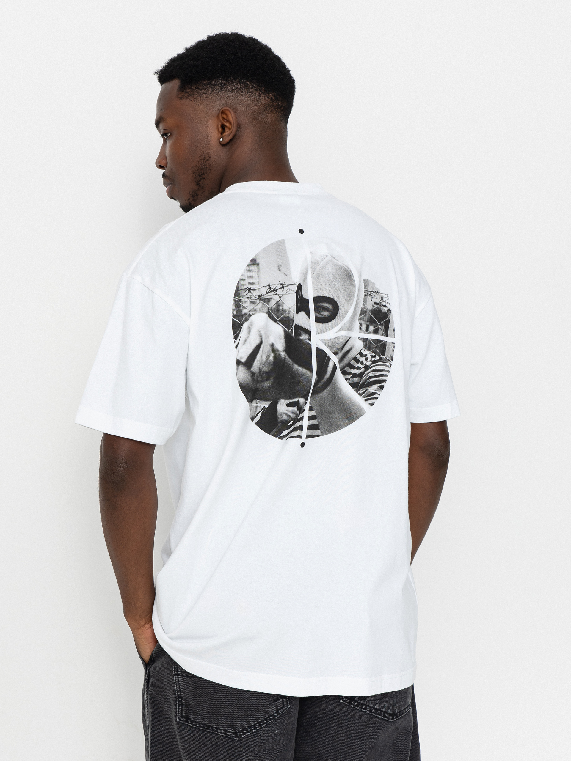 T-shirt Polar Skate Fill Logo Klez (white)