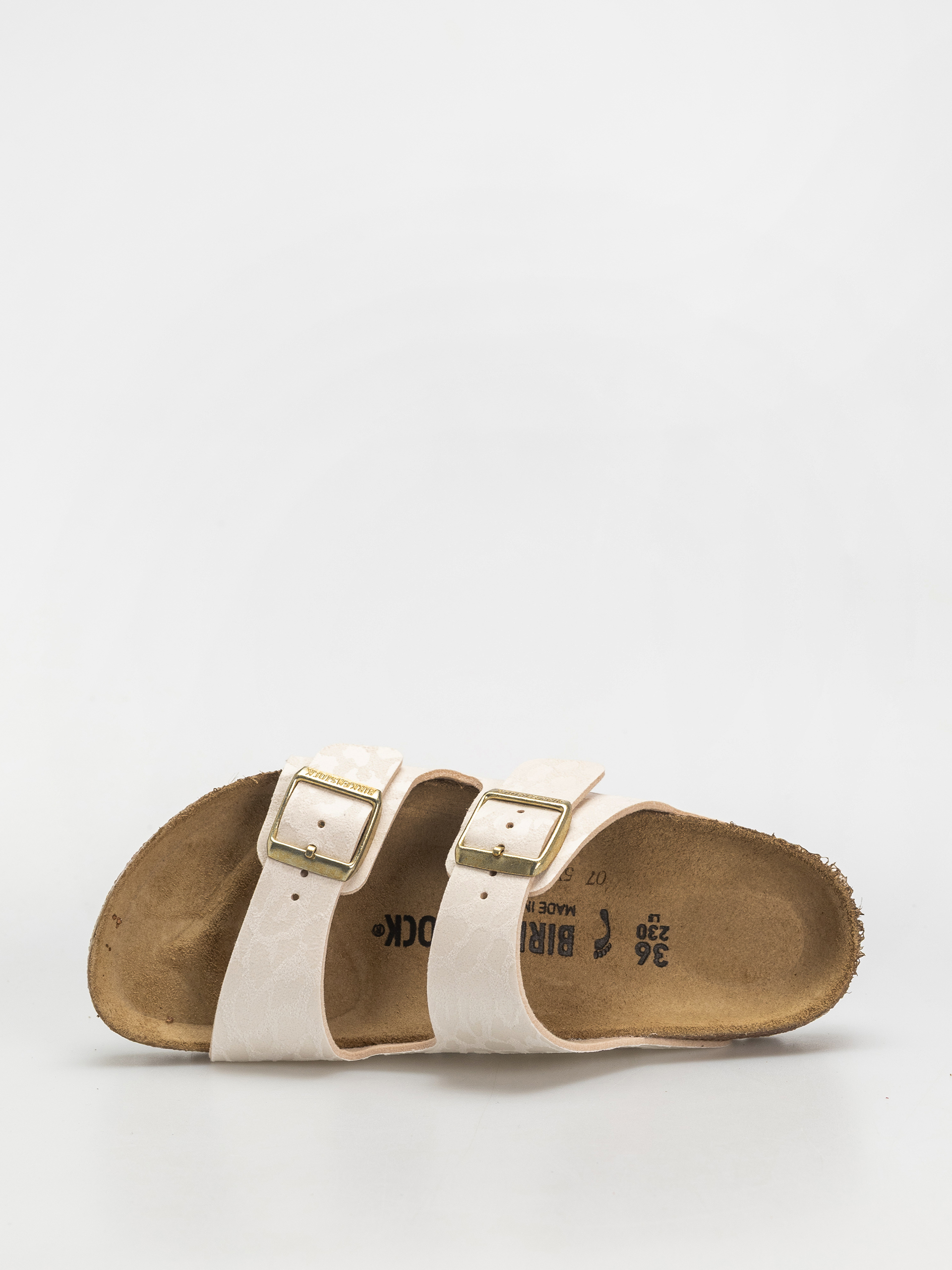 Klapki Birkenstock Arizona Synthetics Narrow Wmn (leo eggshell)