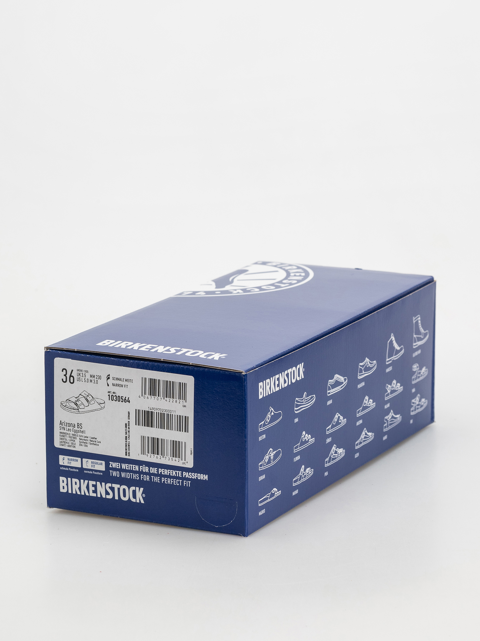 Klapki Birkenstock Arizona Synthetics Narrow Wmn (leo eggshell)