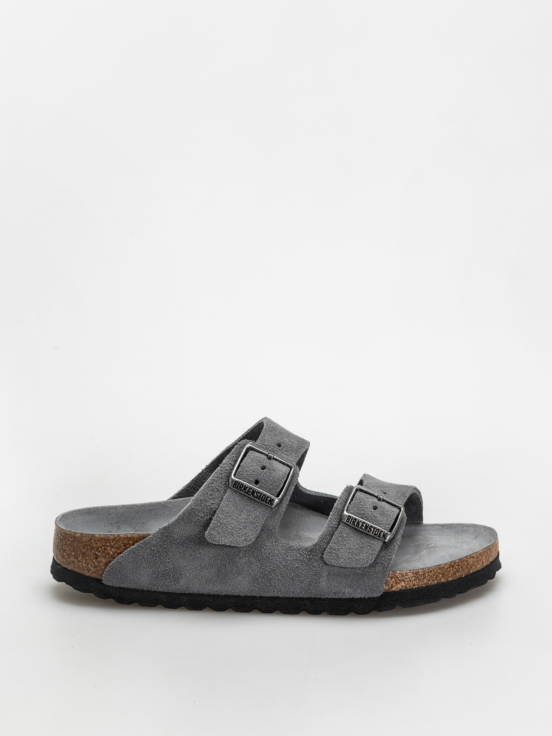 Klapki Birkenstock Arizona Suede Leather Narrow Wmn (basalt gray)