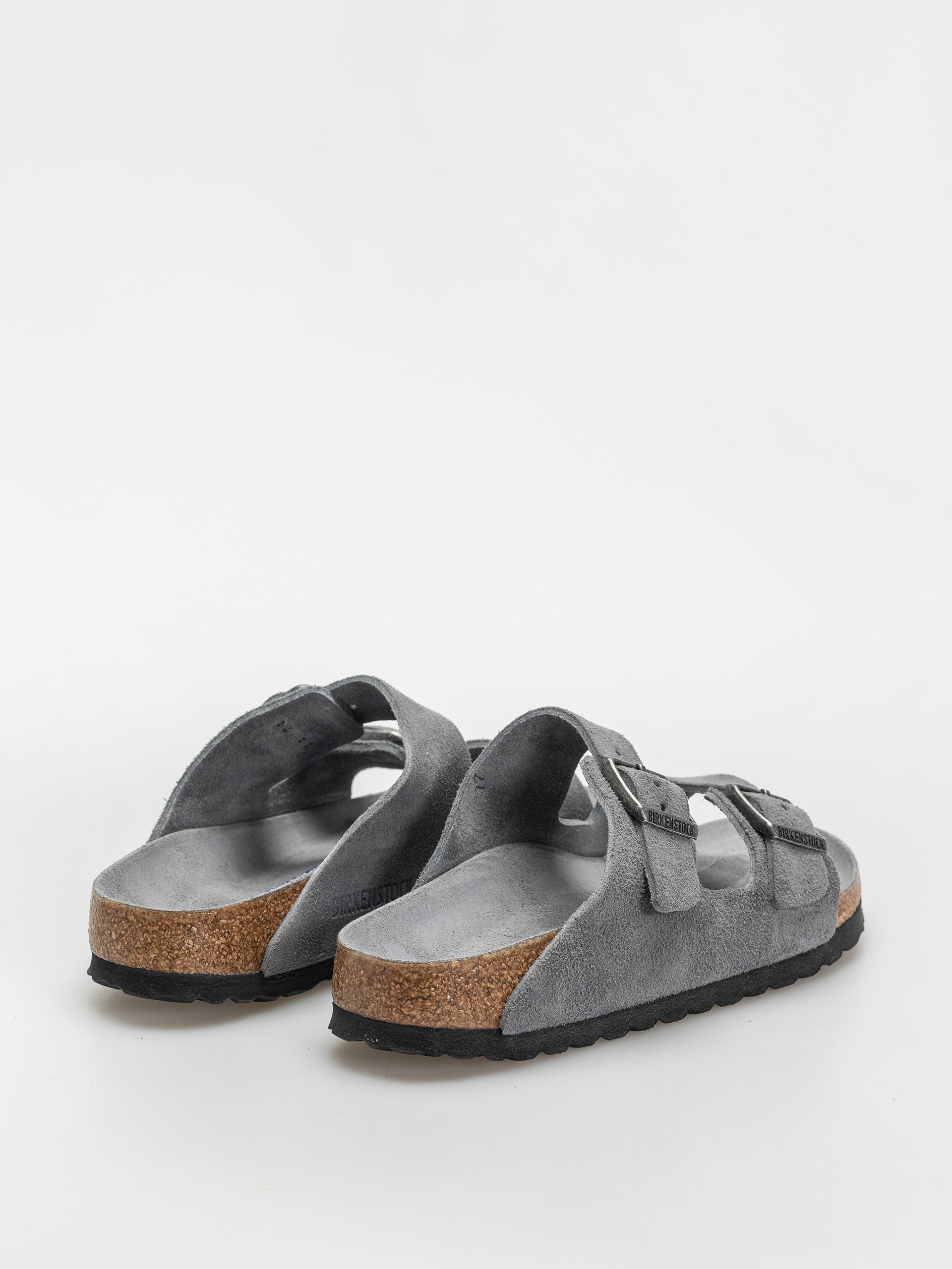 Klapki Birkenstock Arizona Suede Leather Narrow Wmn (basalt gray)