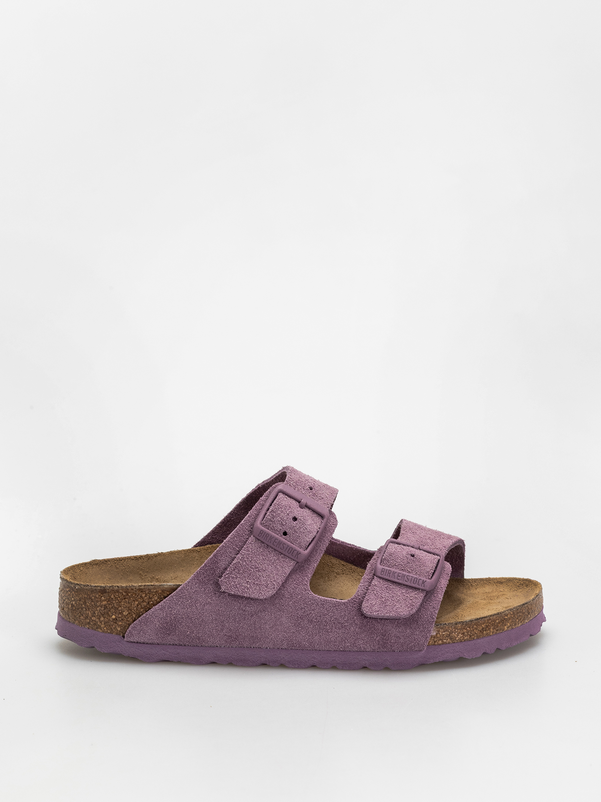 Klapki Birkenstock Arizona Suede Leather Narrow Wmn (mauve)