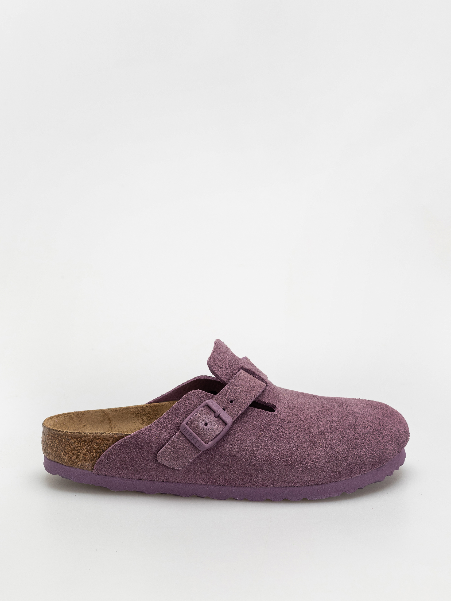 Klapki Birkenstock Boston Suede Leather Narrow Wmn (mauve)